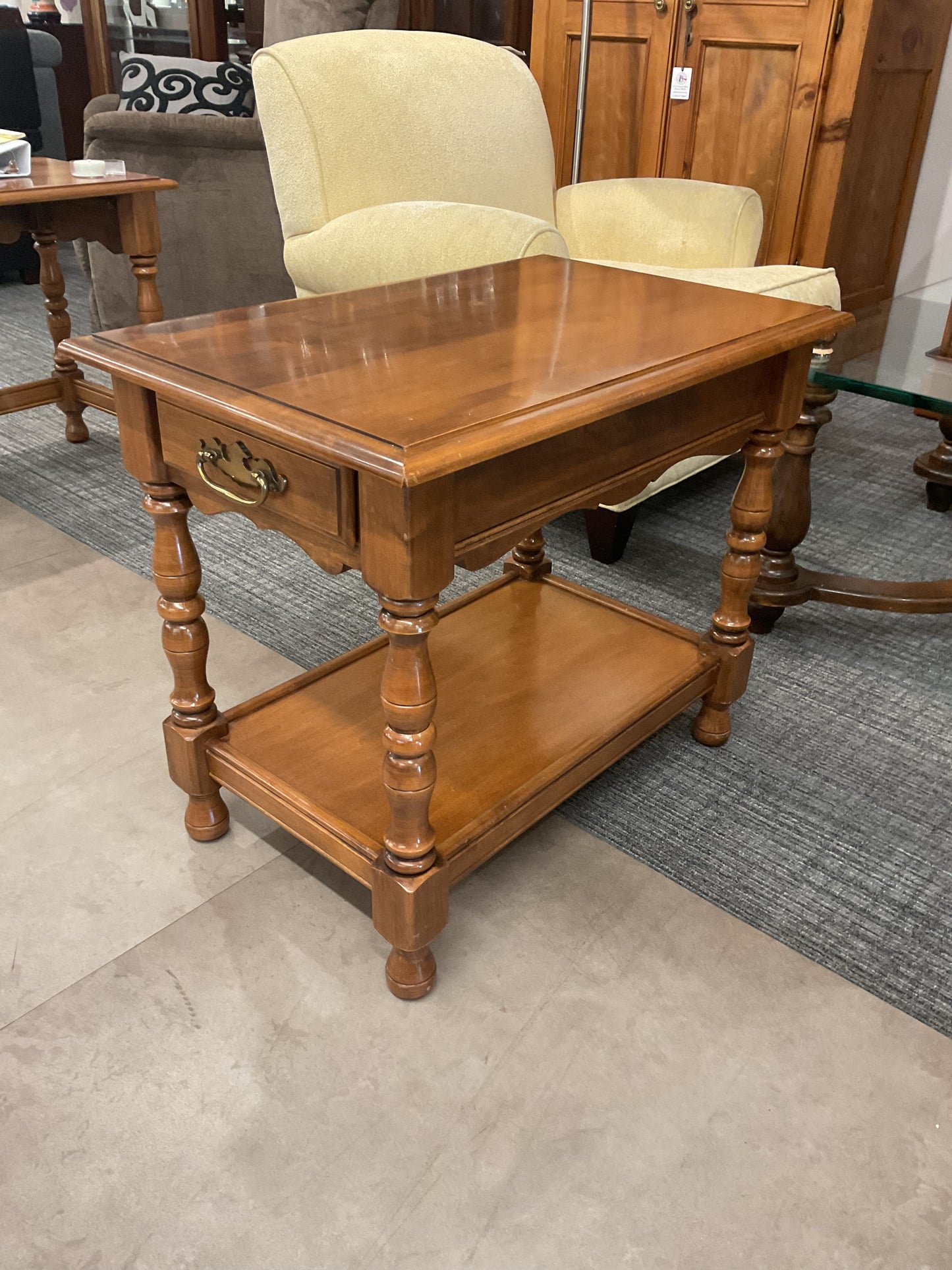 Small Drawer Finished Side Table