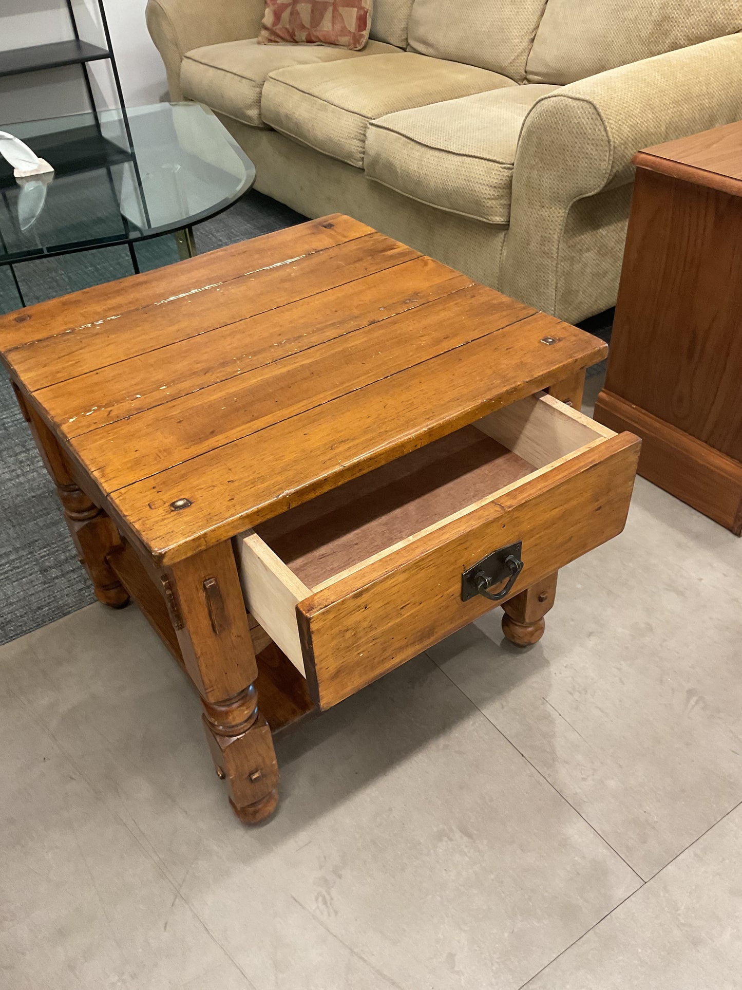 Fence Post End Table