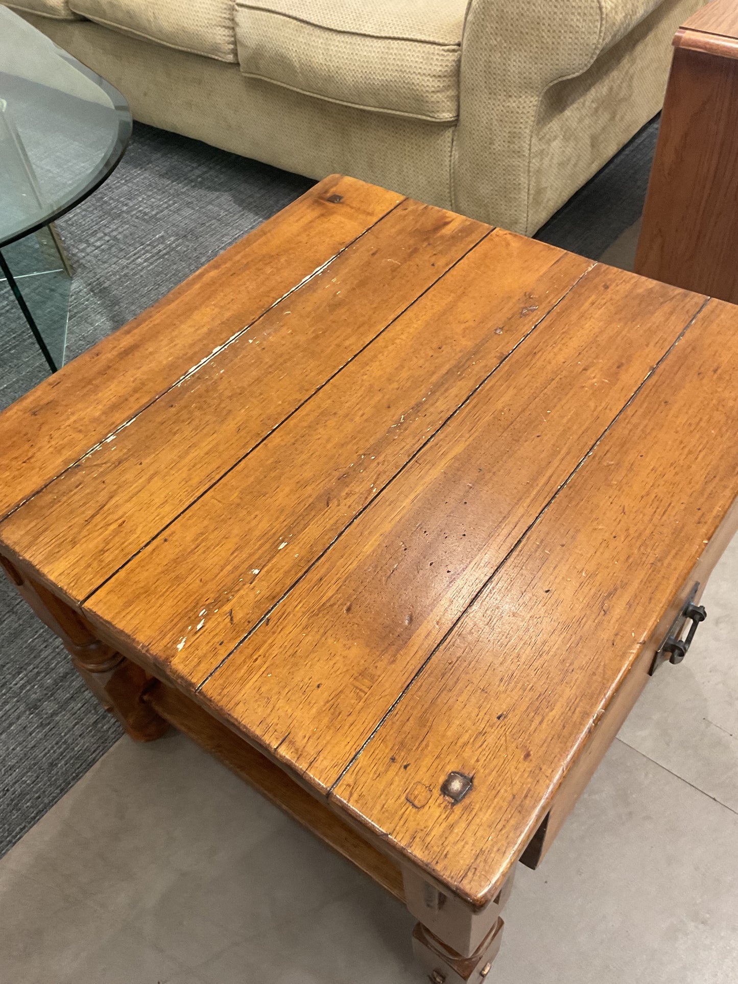 Fence Post End Table