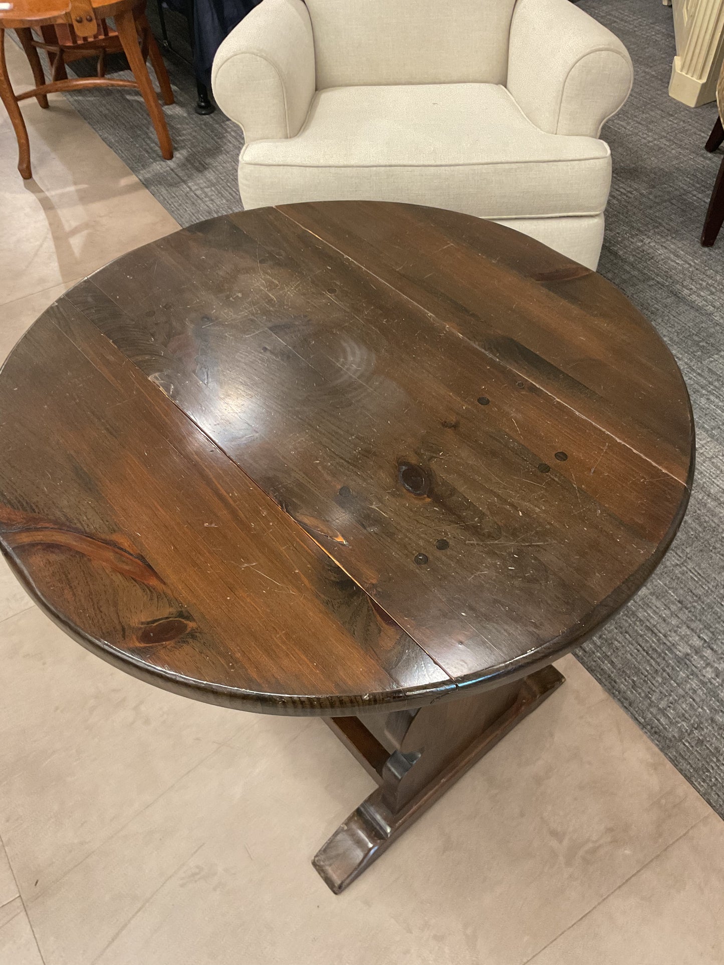 Dark Walnut Drop-Leaf Table