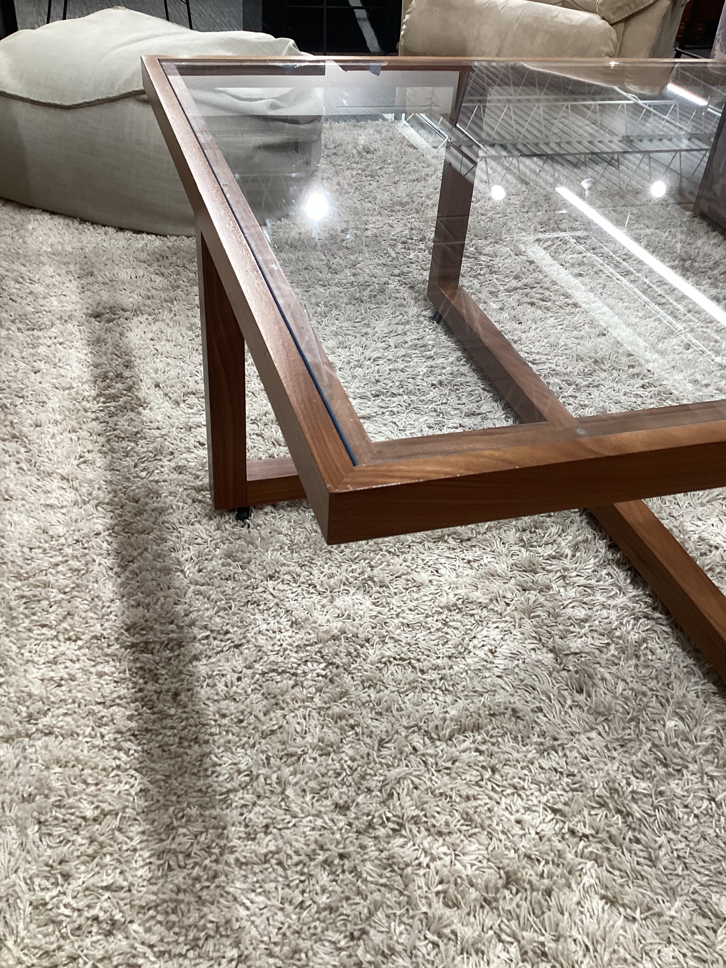 Wood & Glass Coffee Table