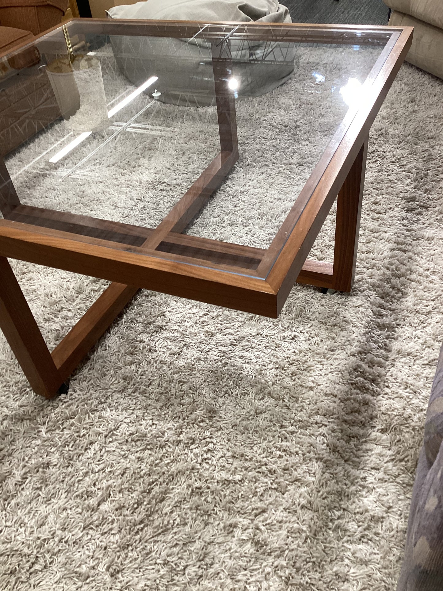 Wood & Glass Coffee Table