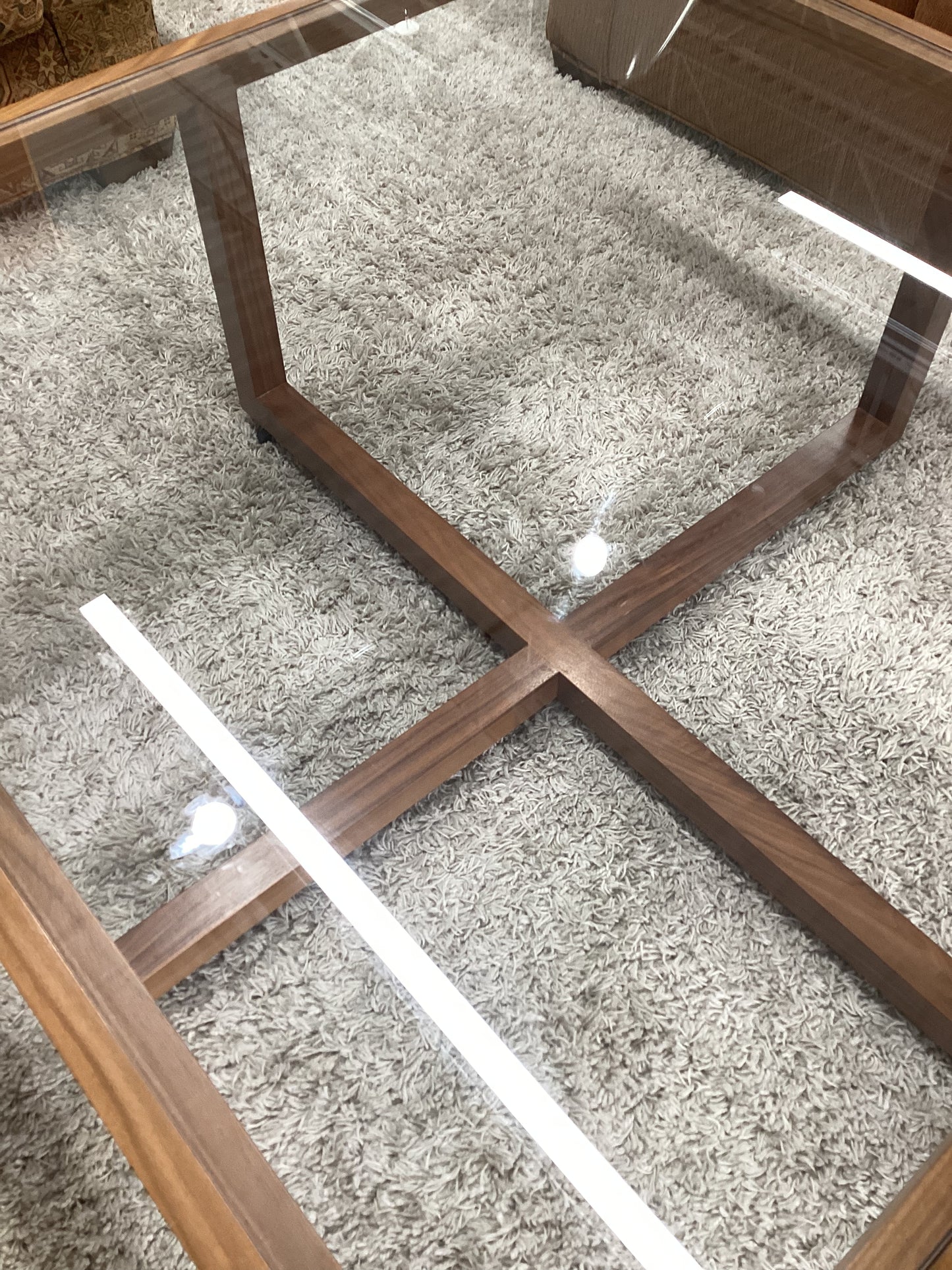 Wood & Glass Coffee Table