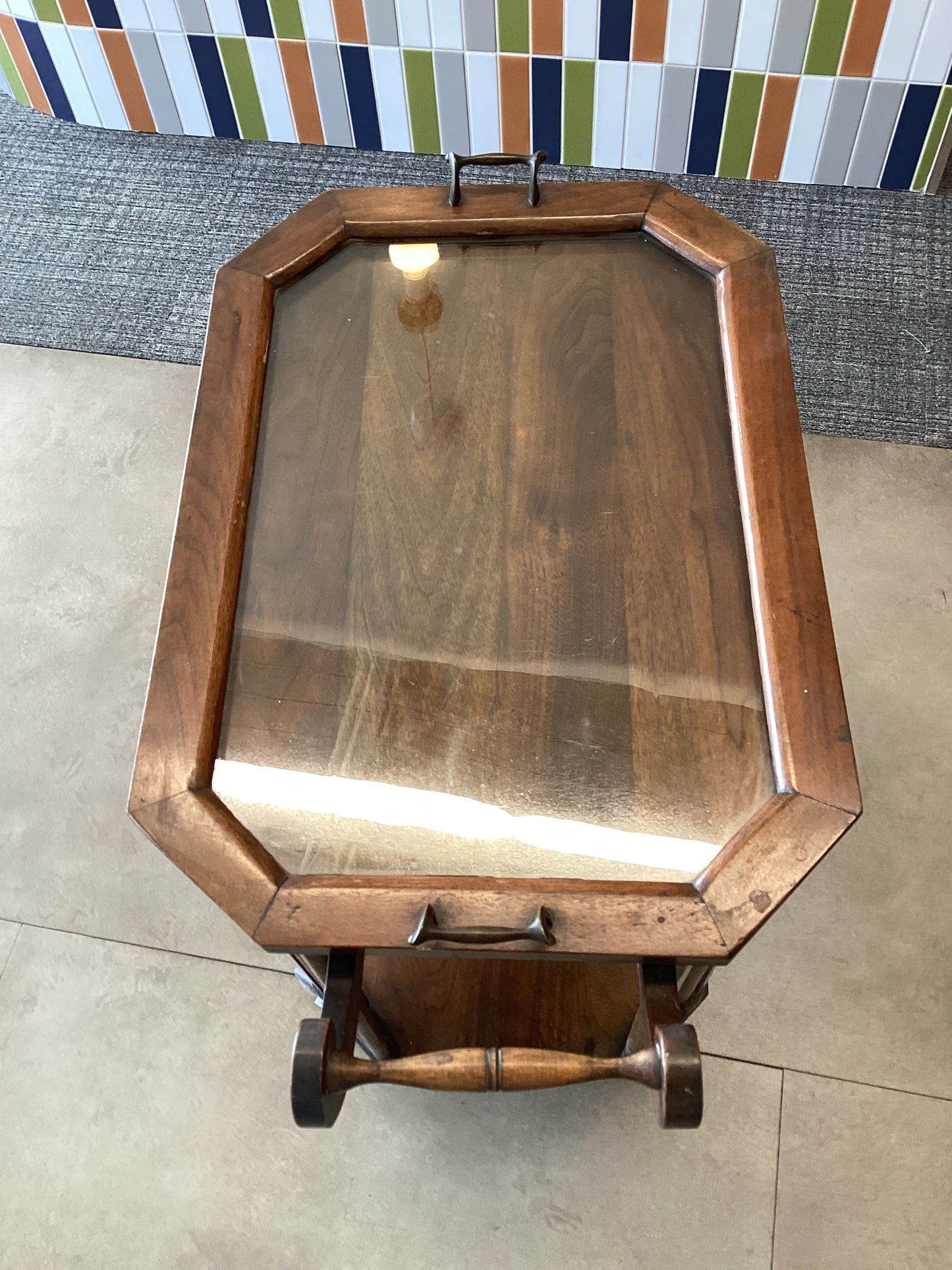 Antique Wooden Tea Cart
