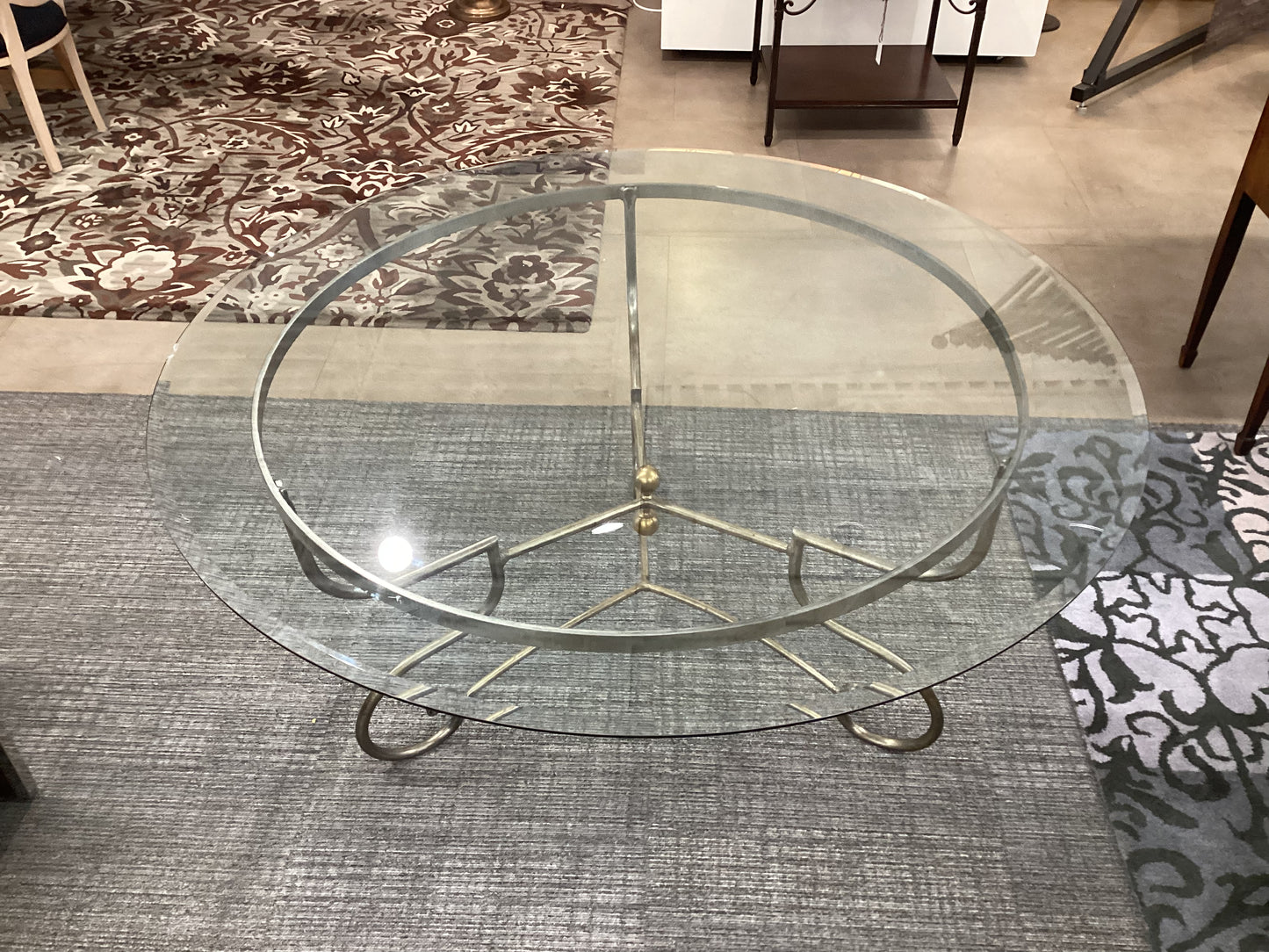 Pierre Deux Iron & Glass Table