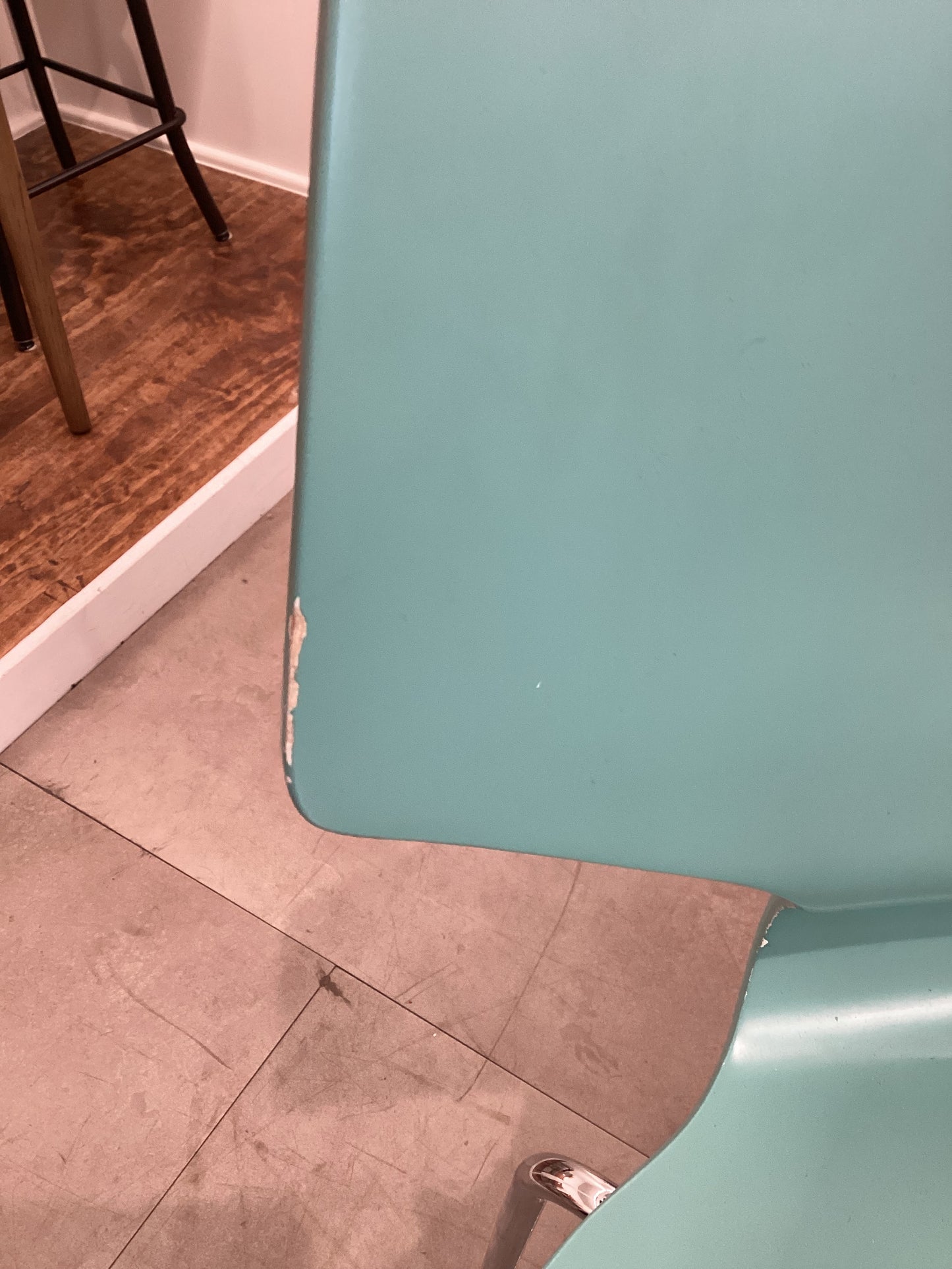 Room & Board Aqua Barstool Pair