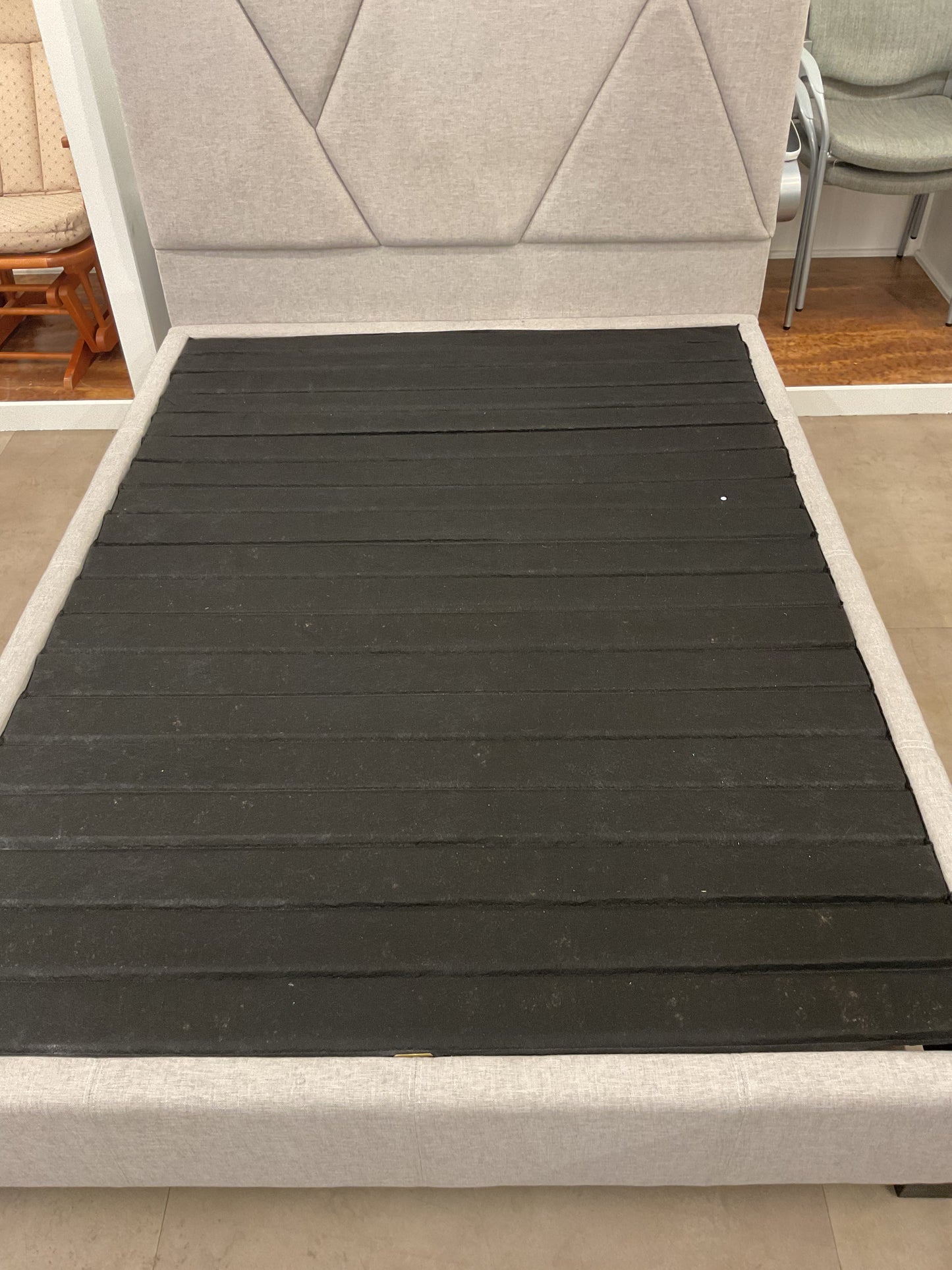 Gray Platform Bed Frame (B217)