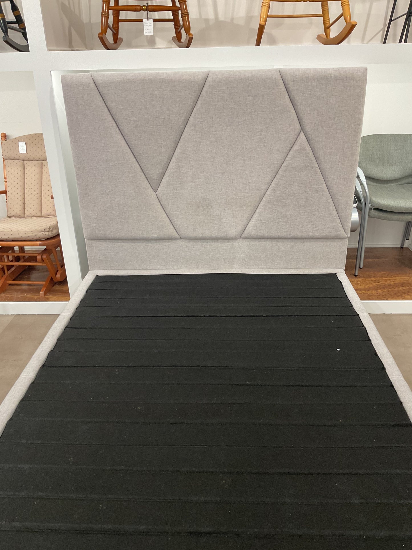 Gray Platform Bed Frame (B217)