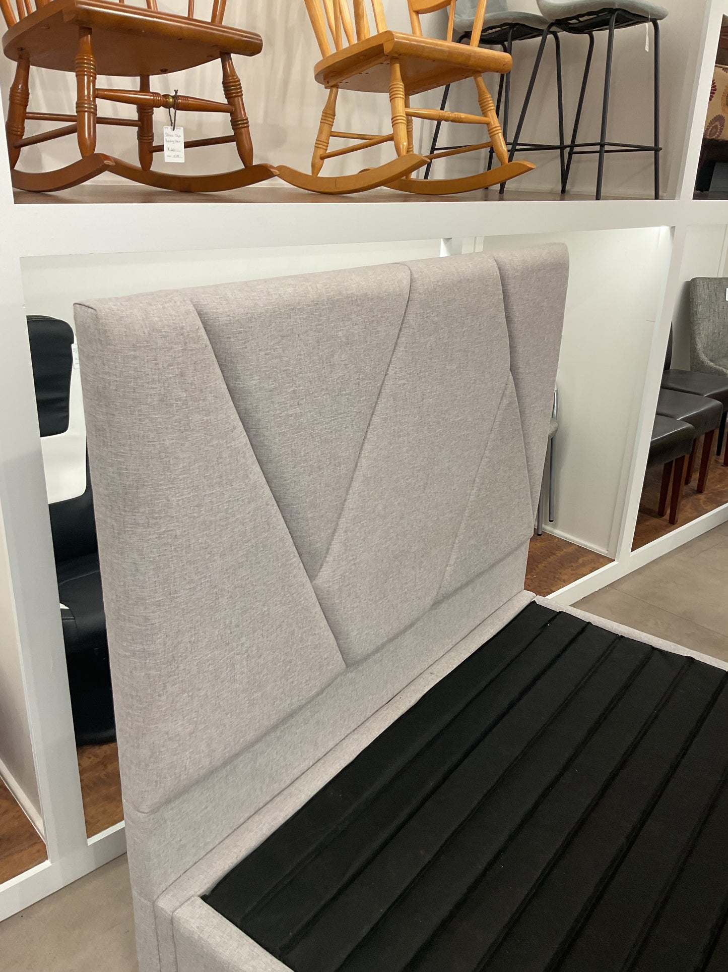 Gray Platform Bed Frame (B217)