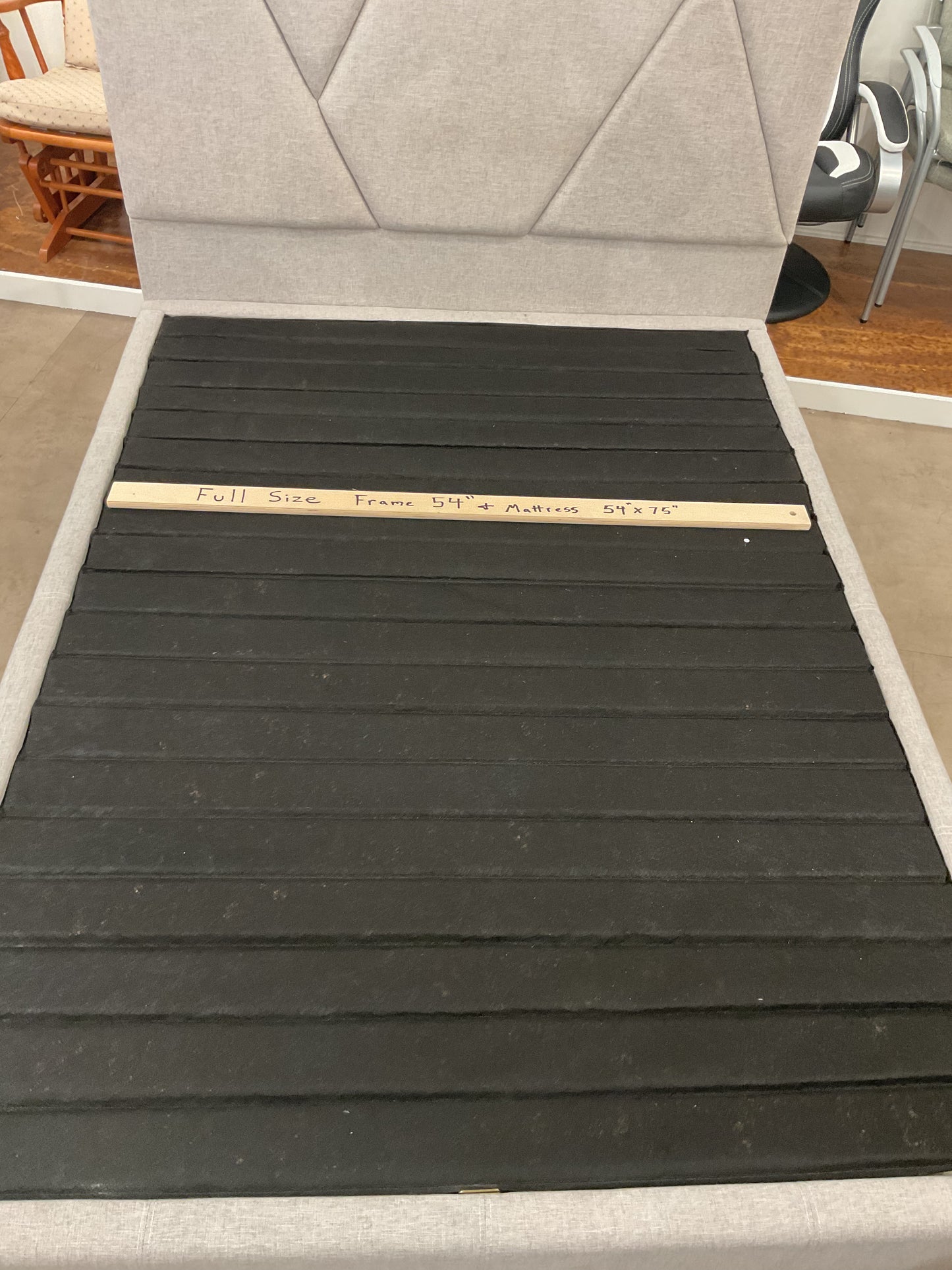 Gray Platform Bed Frame (B217)