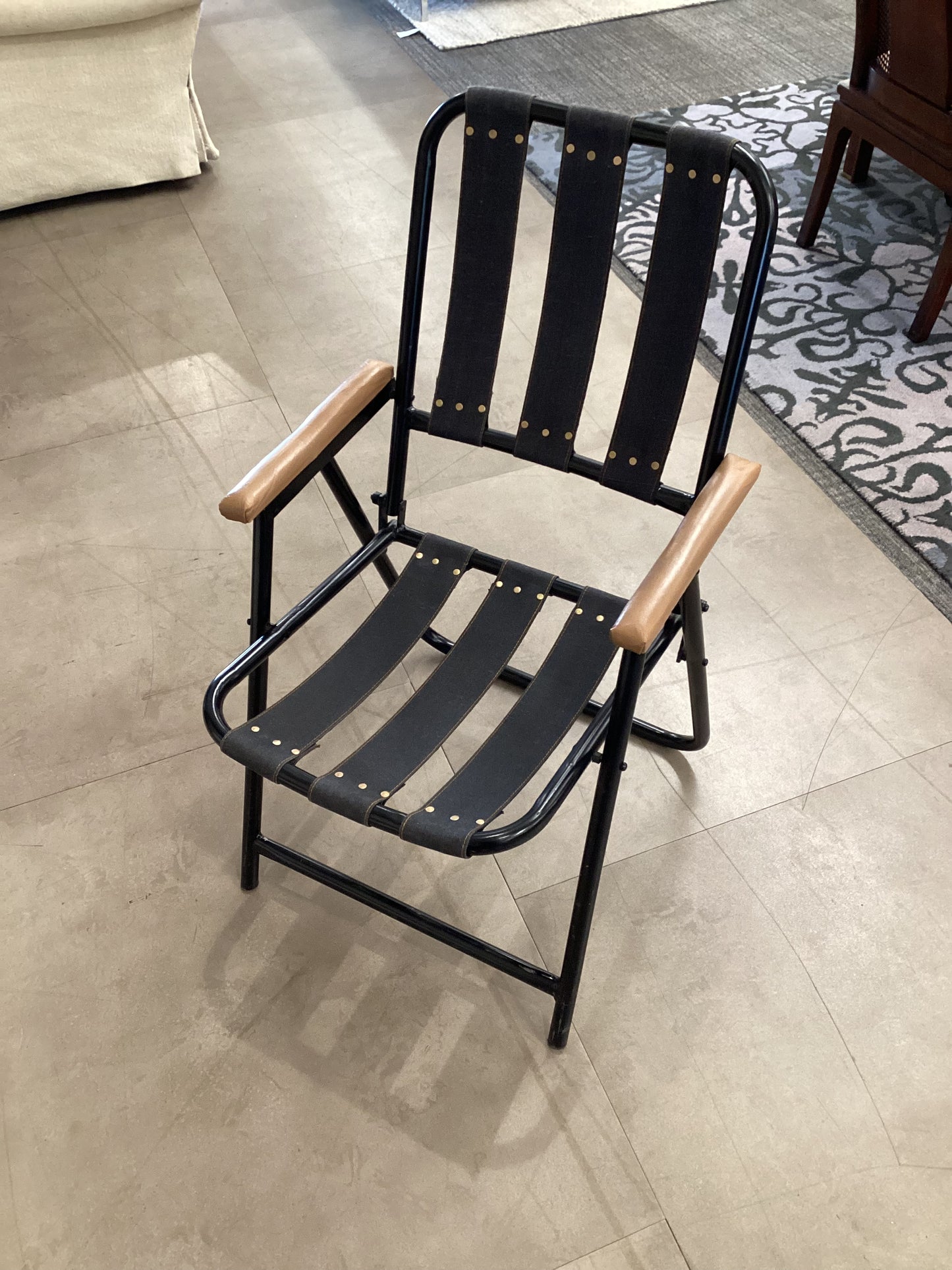 Unique Fabric Strap Folding Chair