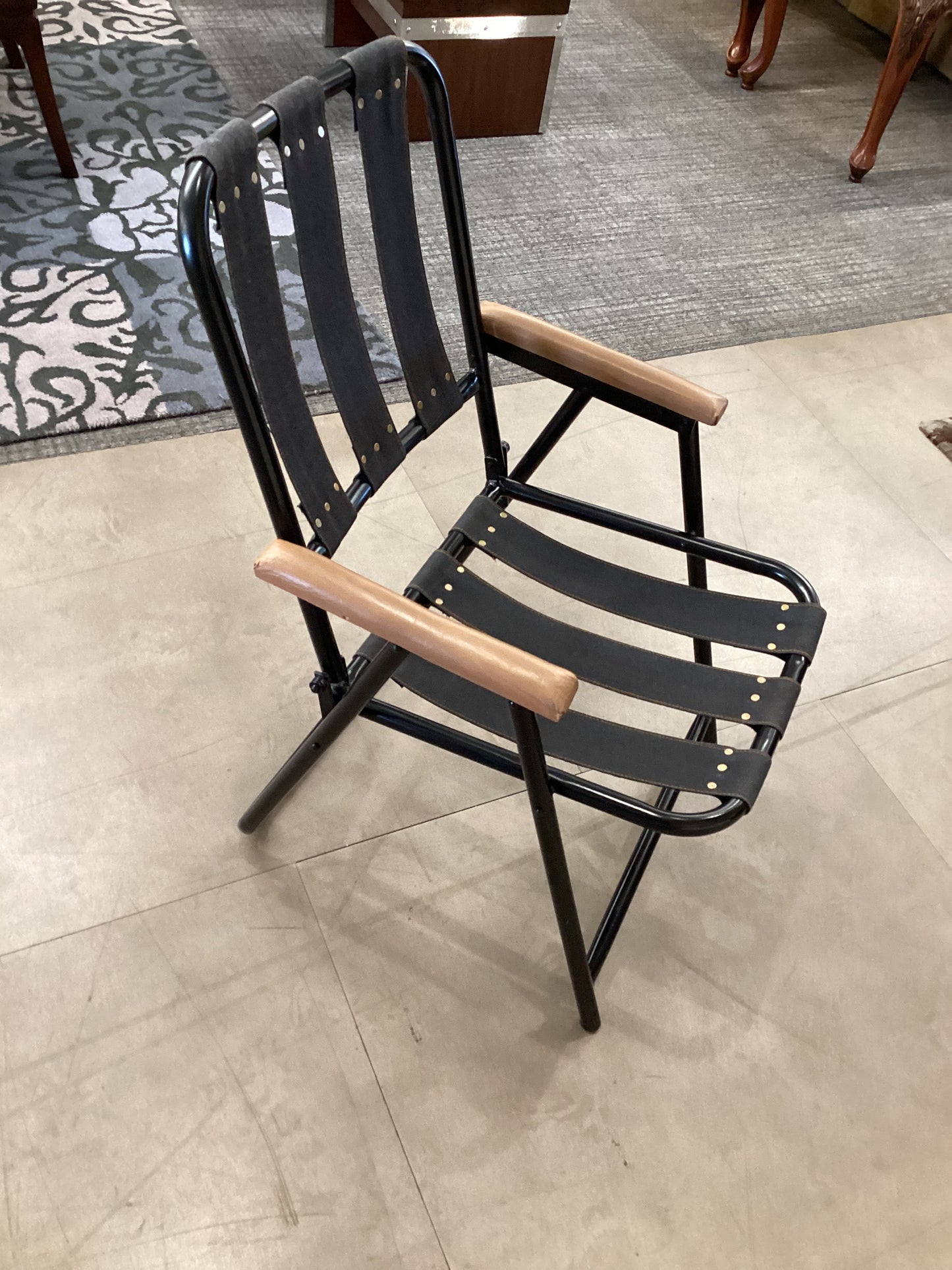 Unique Fabric Strap Folding Chair