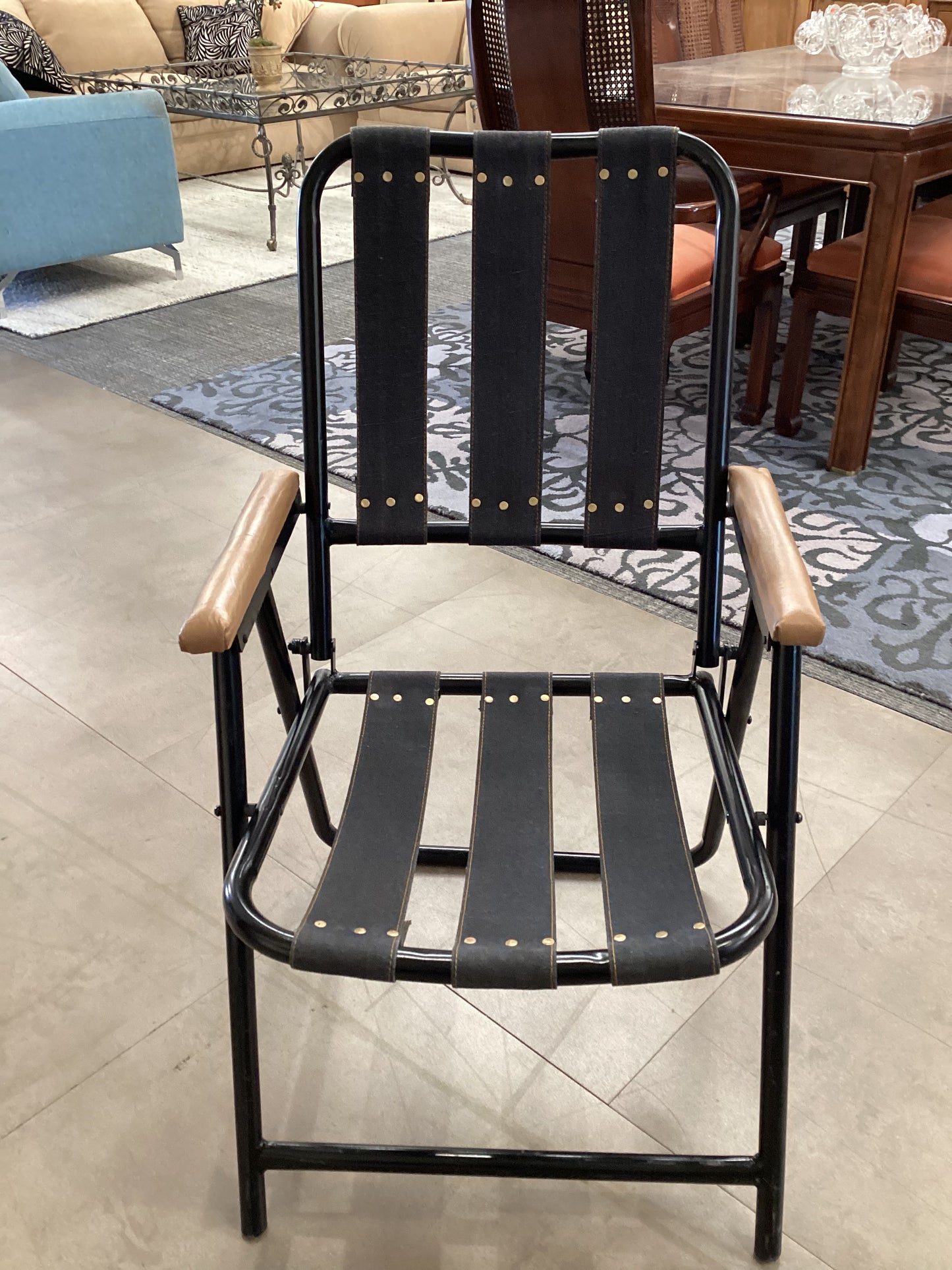 Unique Fabric Strap Folding Chair