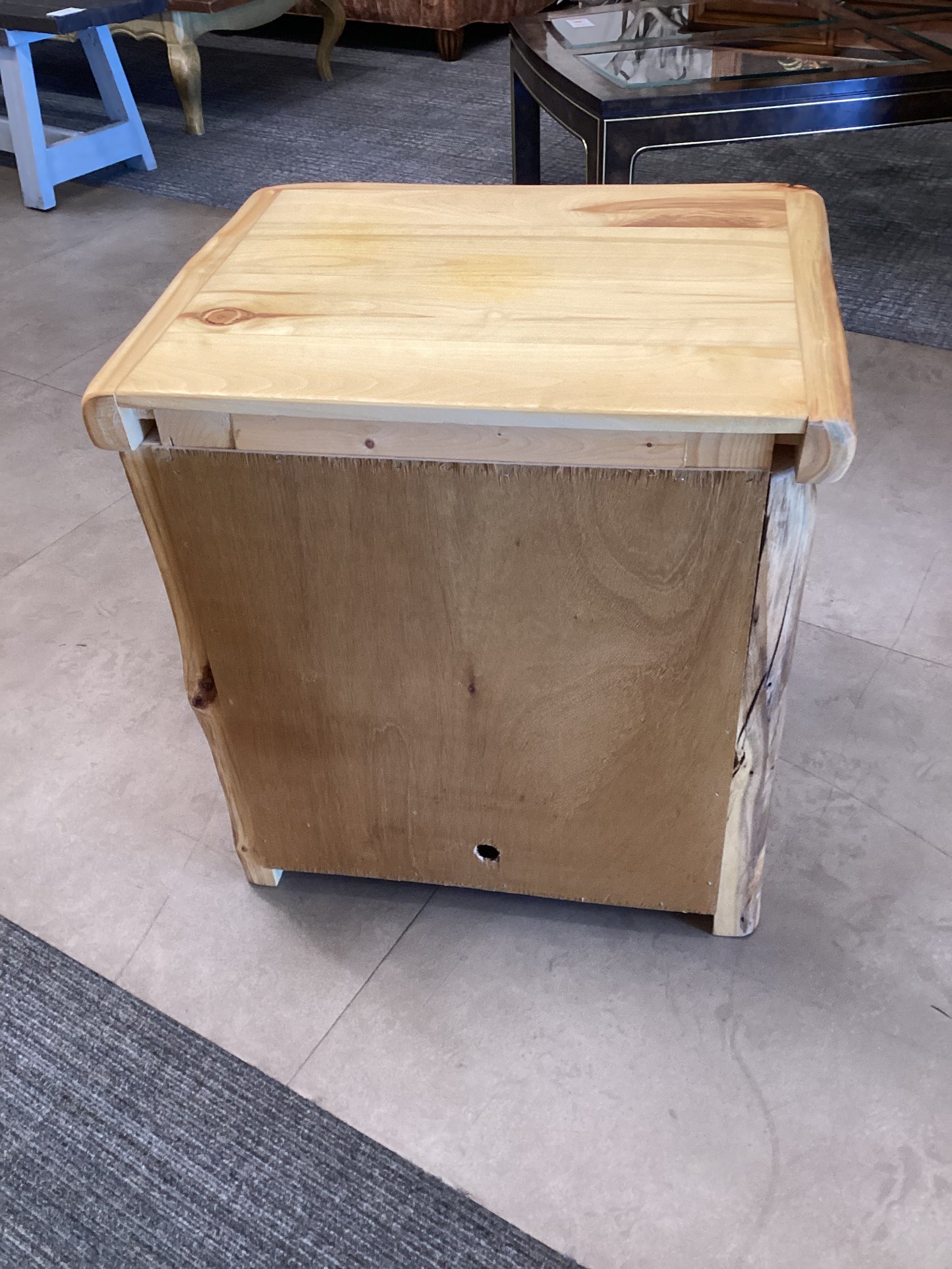 Rustic Log Cabin Night Stand