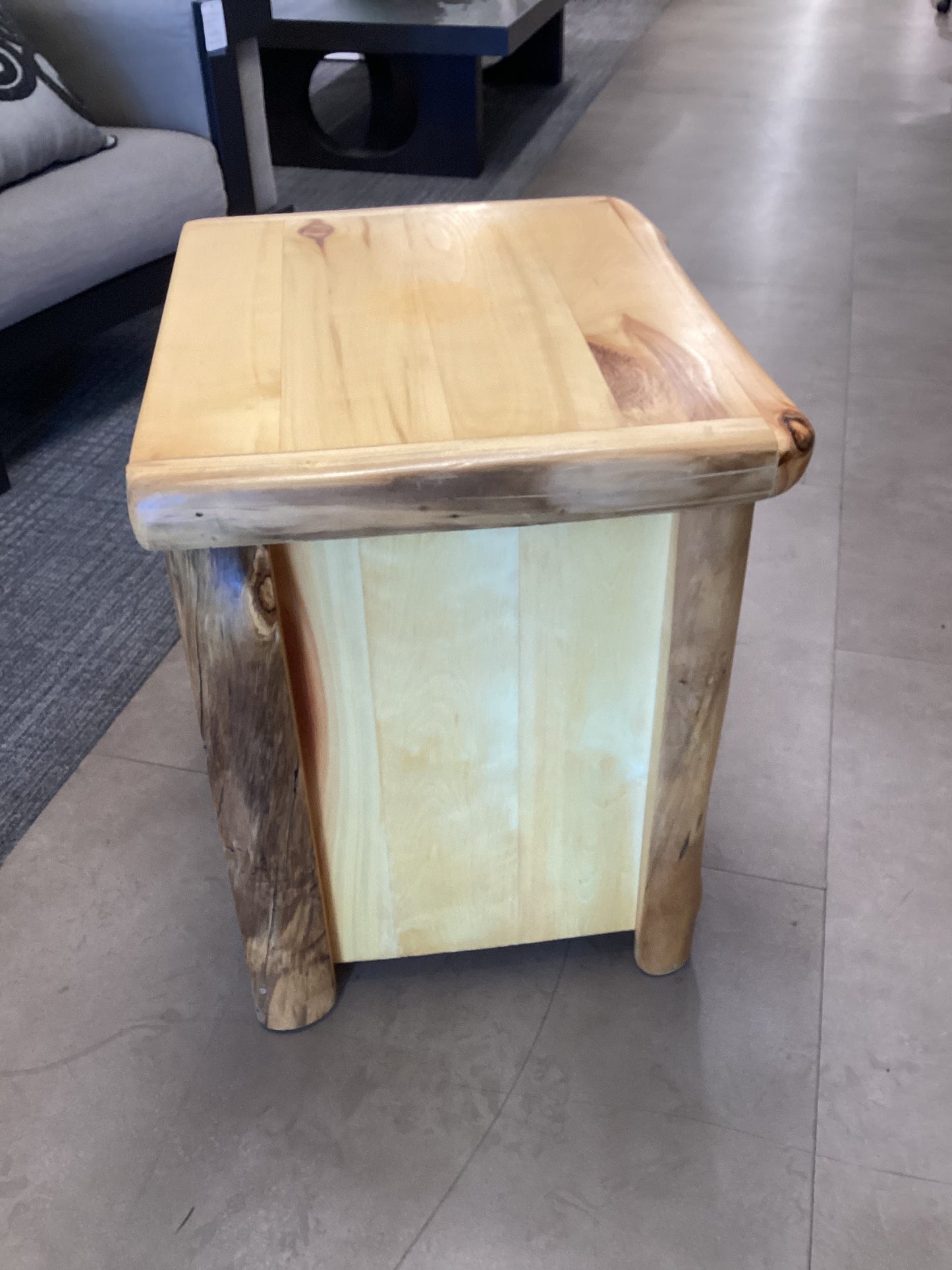 Rustic Log Cabin Night Stand