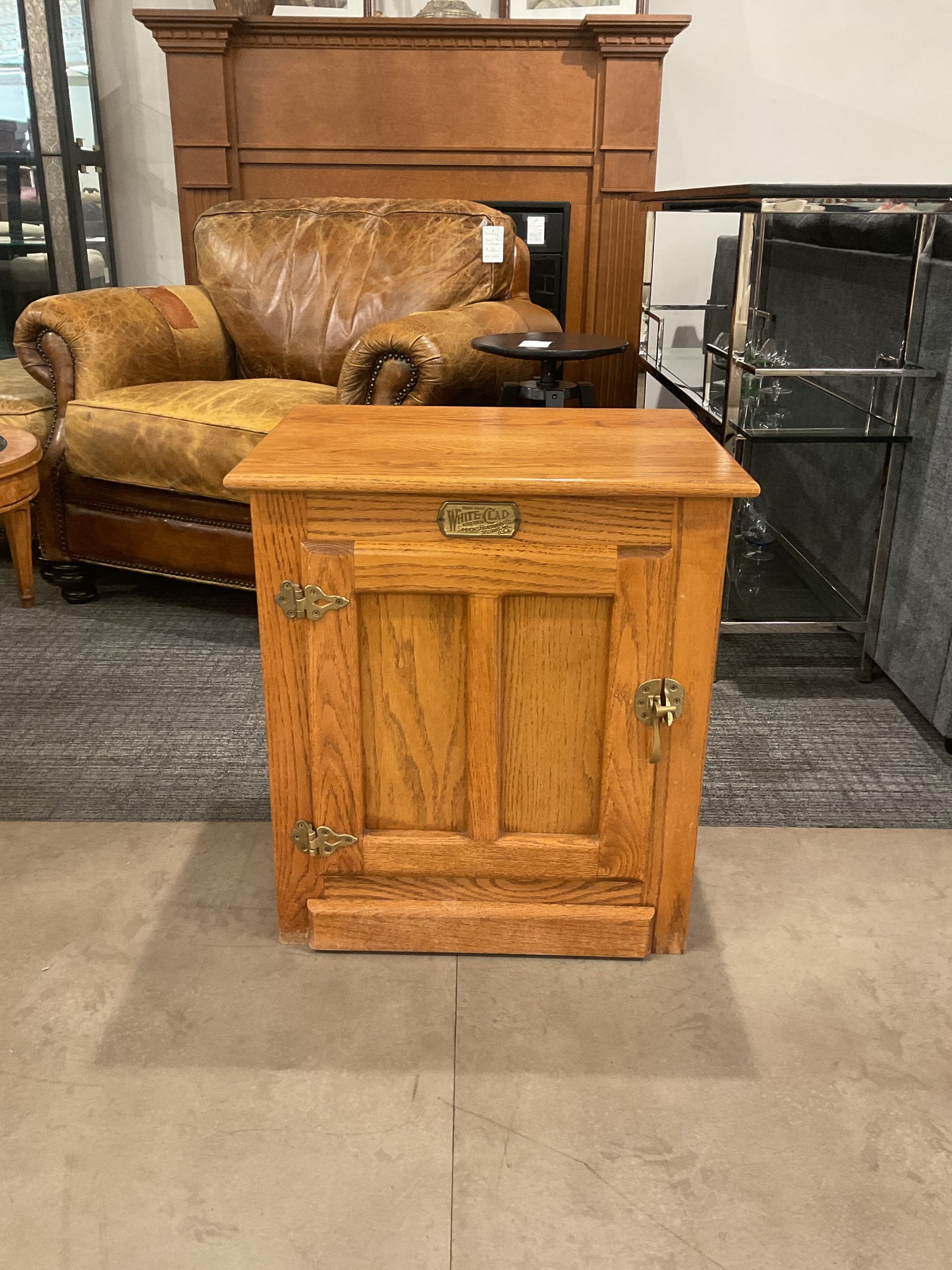 White Clad End Table