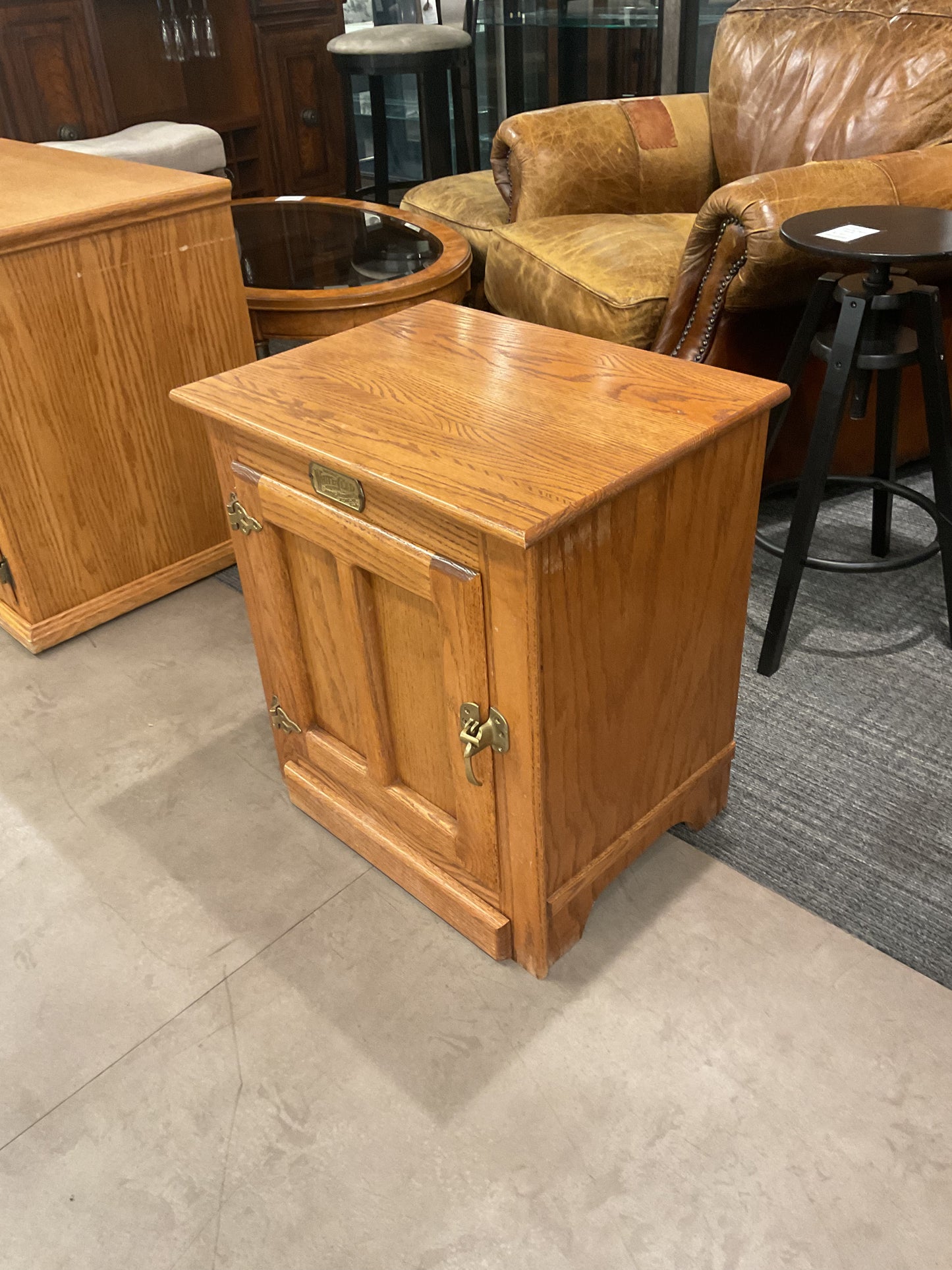 White Clad End Table