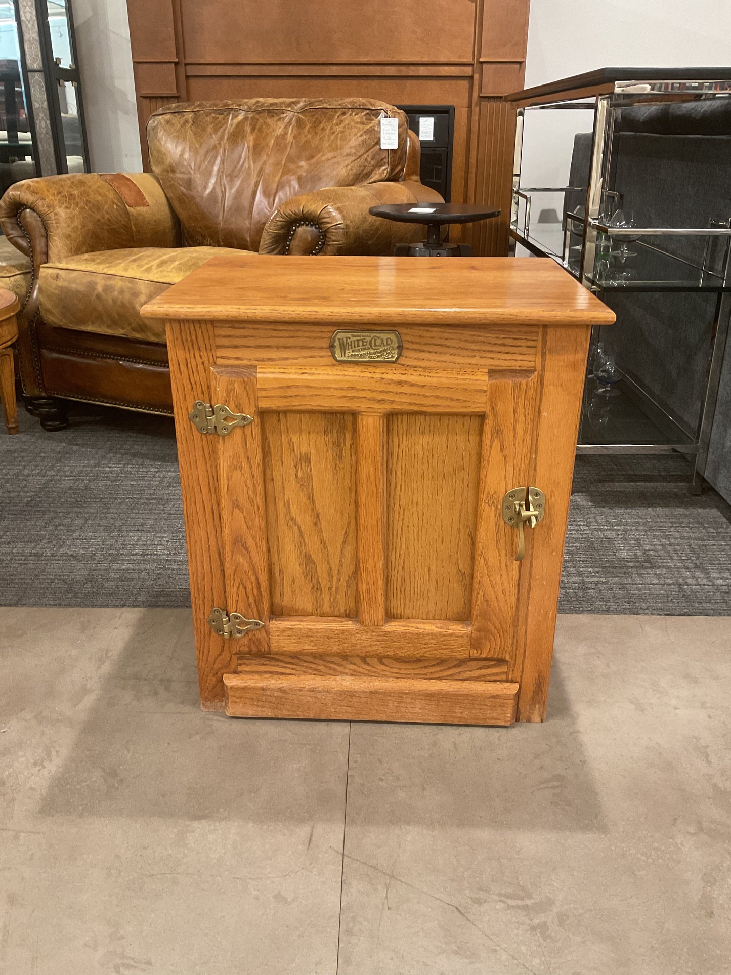 White Clad End Table