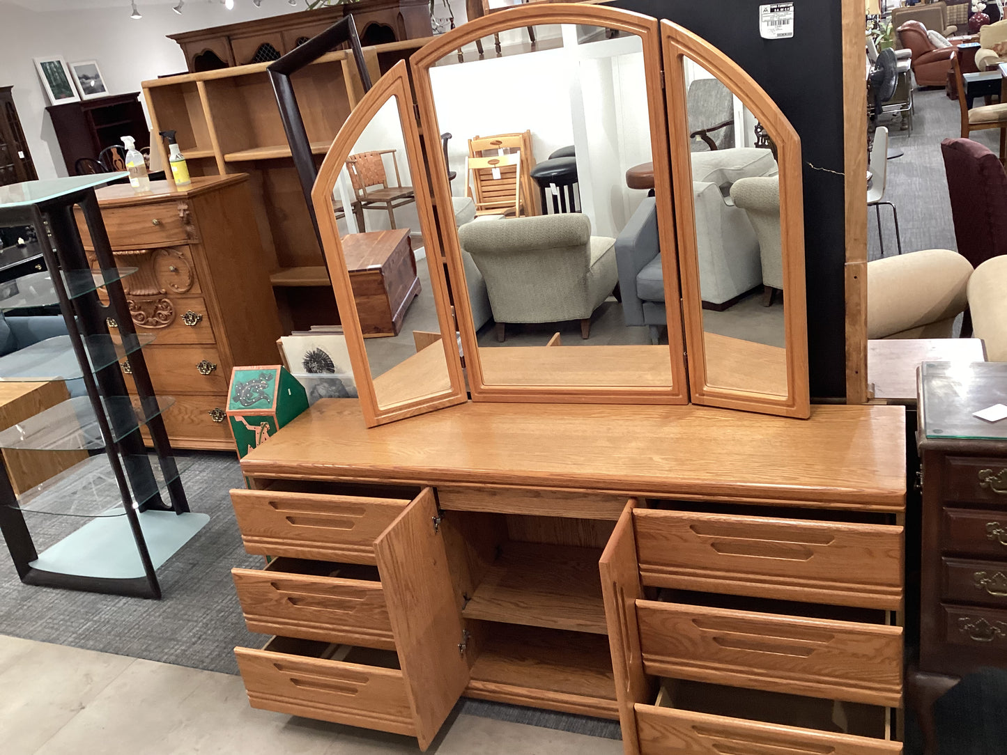 6 Drawer Dresser & Chest w/ Mirror