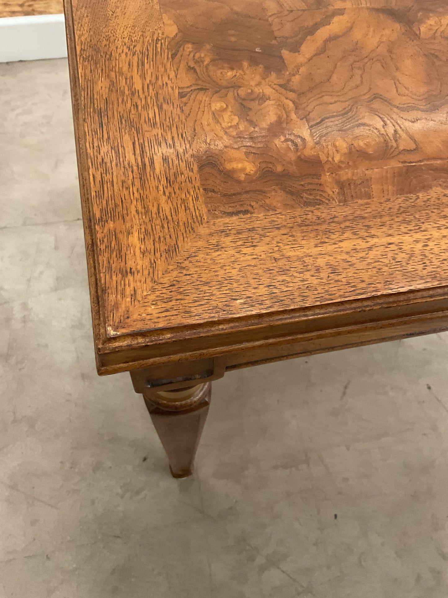 Gold+Wood End Table