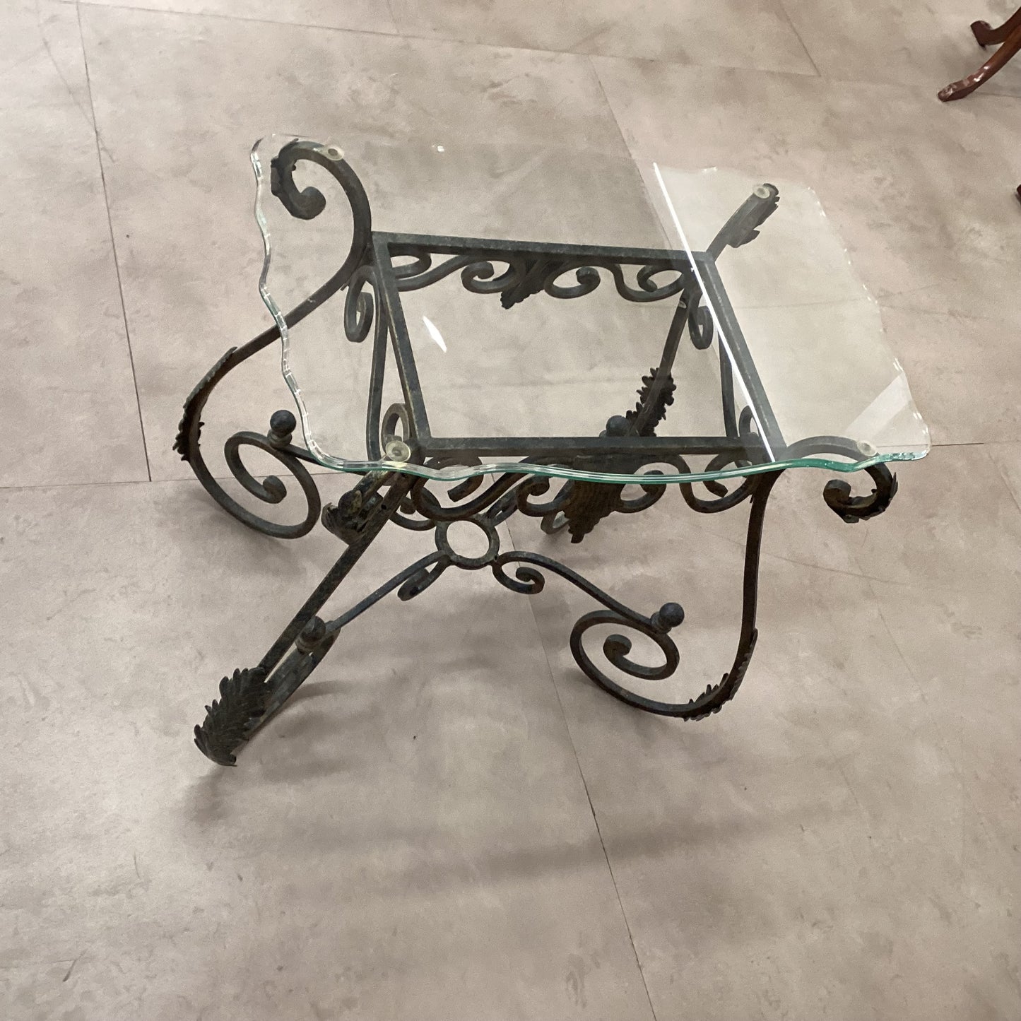 Glass End Table