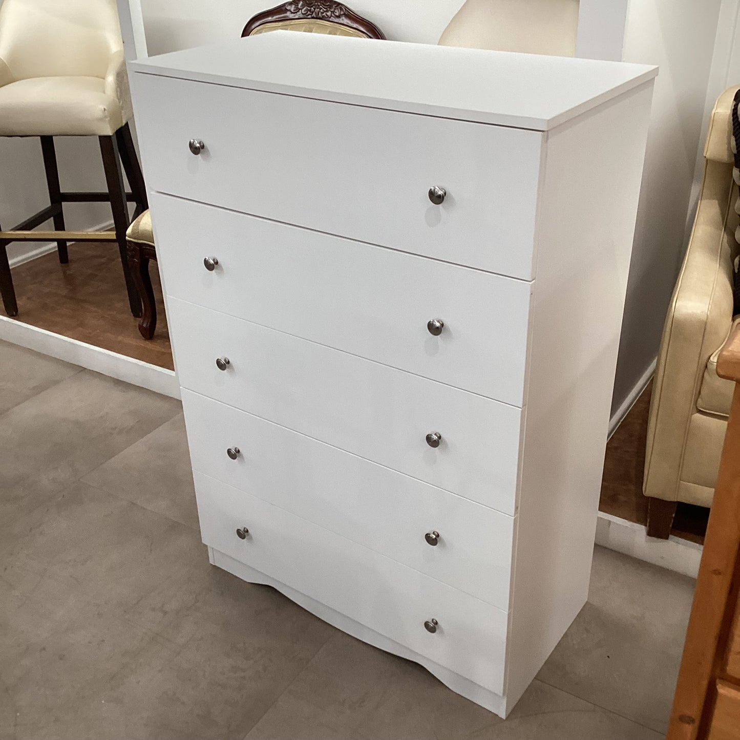 White Tallboy Dresser