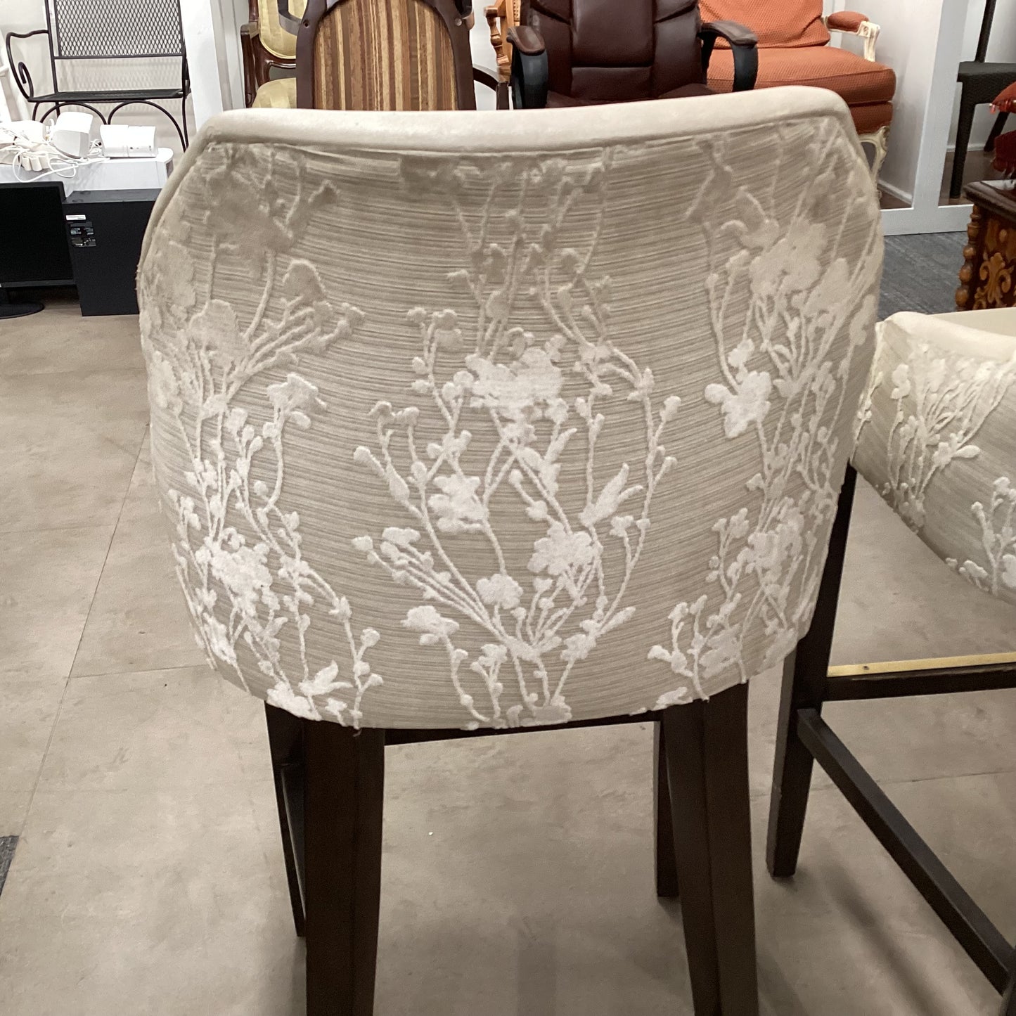 Pair Of White Barstools