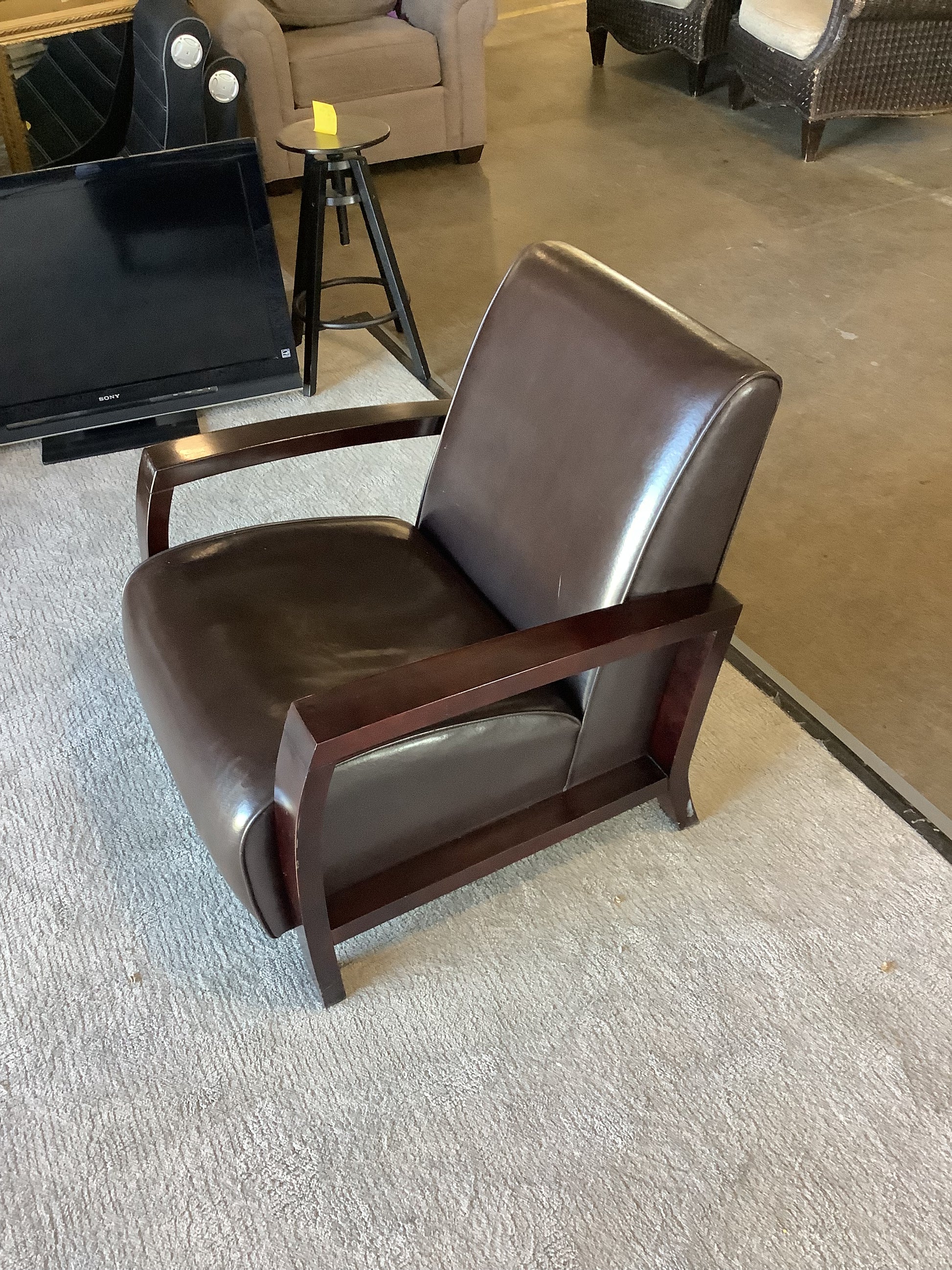 Dark Brown Memory Foam Chair