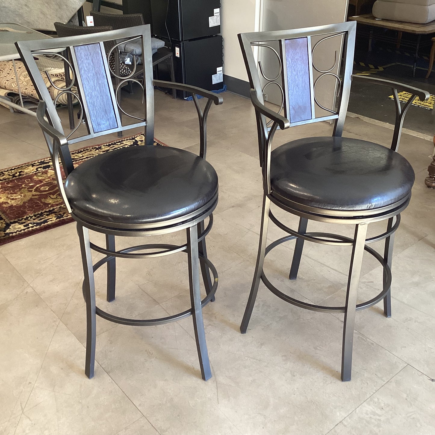 Pair of Swivel Barstools