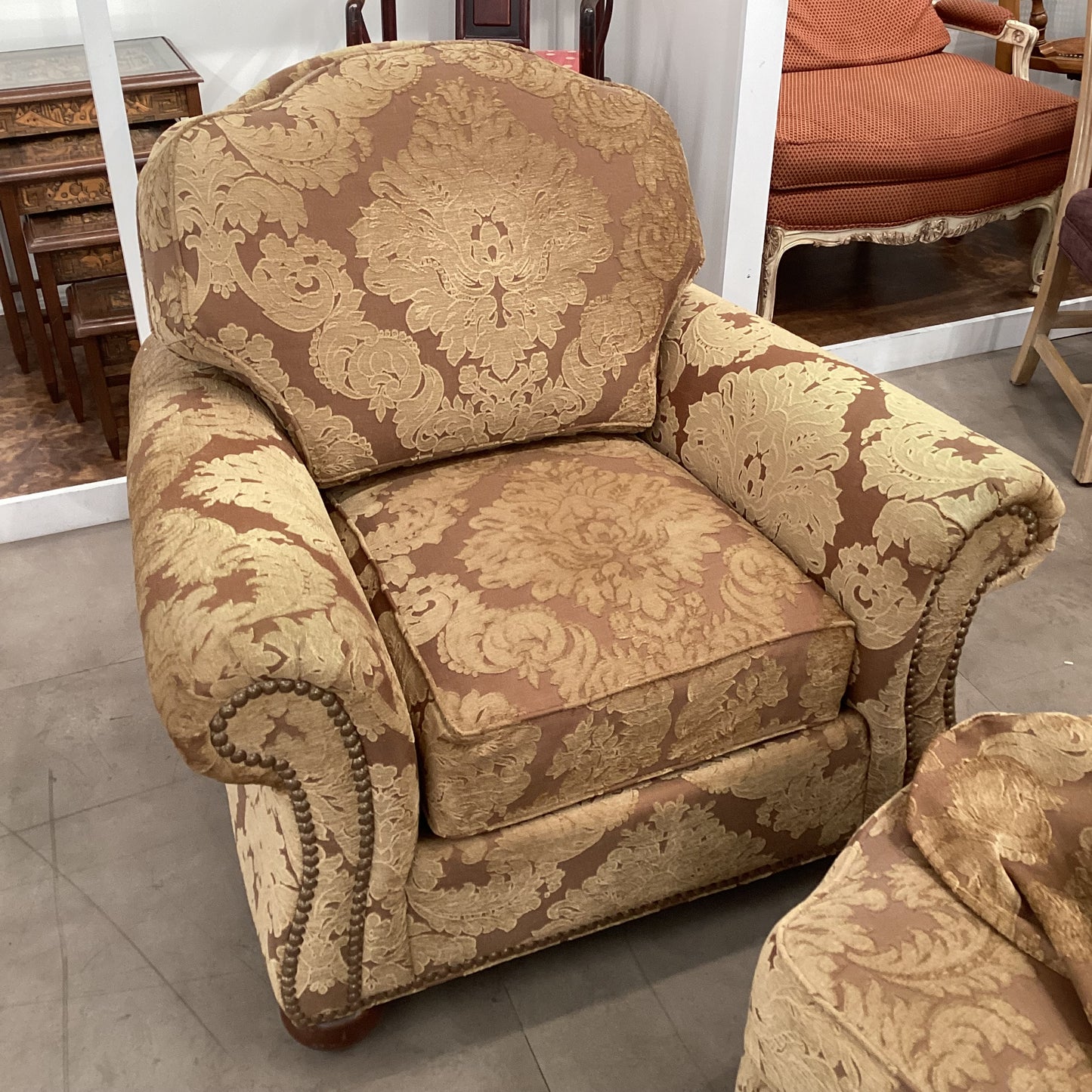 Ethan Allen Chair & Ottoman