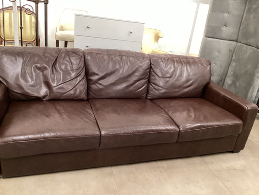 Faux Leather Sofa