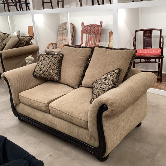 Taupe Loveseat