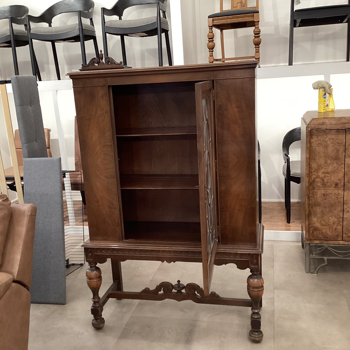 Antique Mahogany Hutch