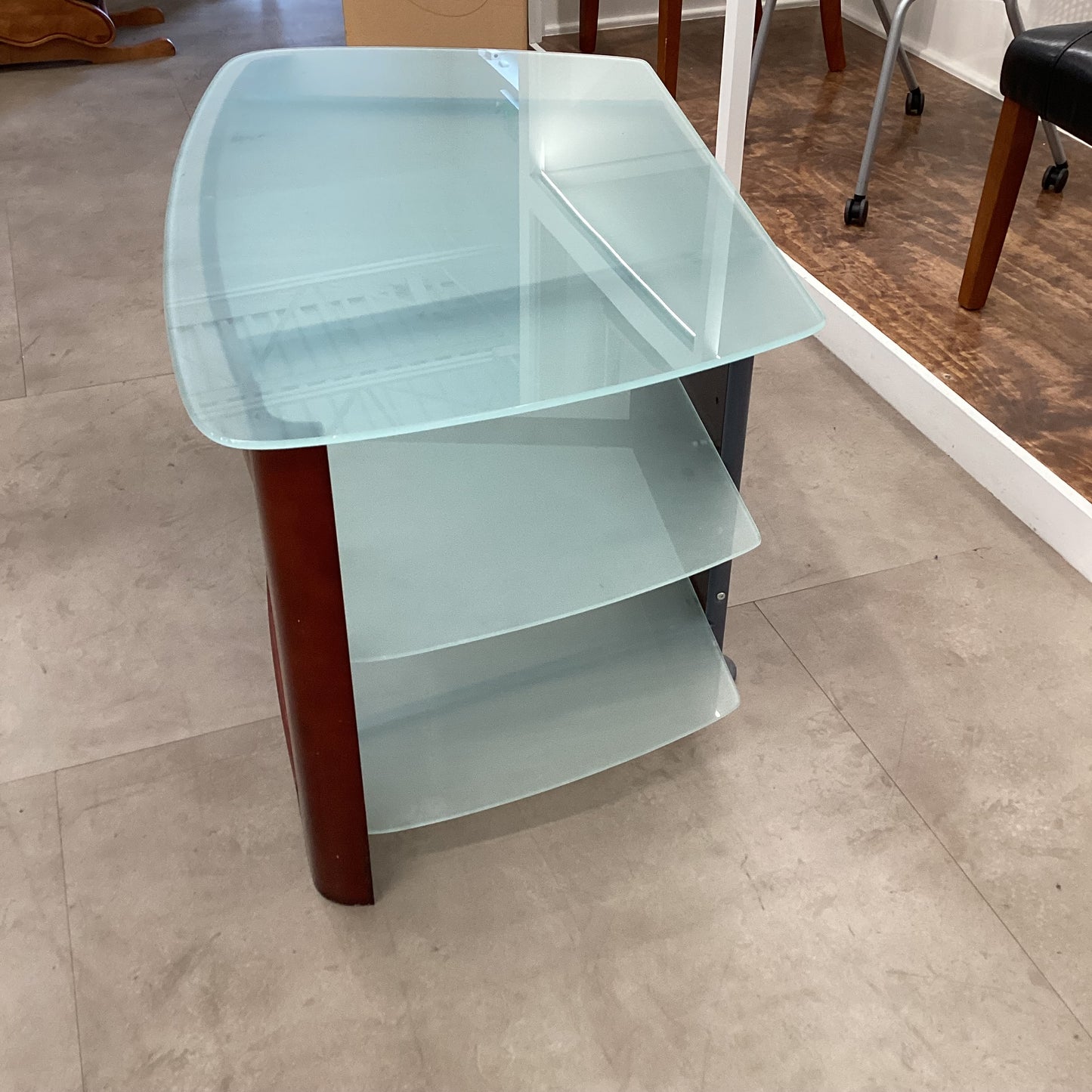 Glass Top TV Stand