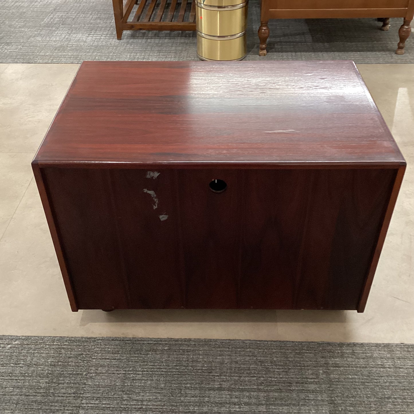 Mid Century Tambour Door Cabinet