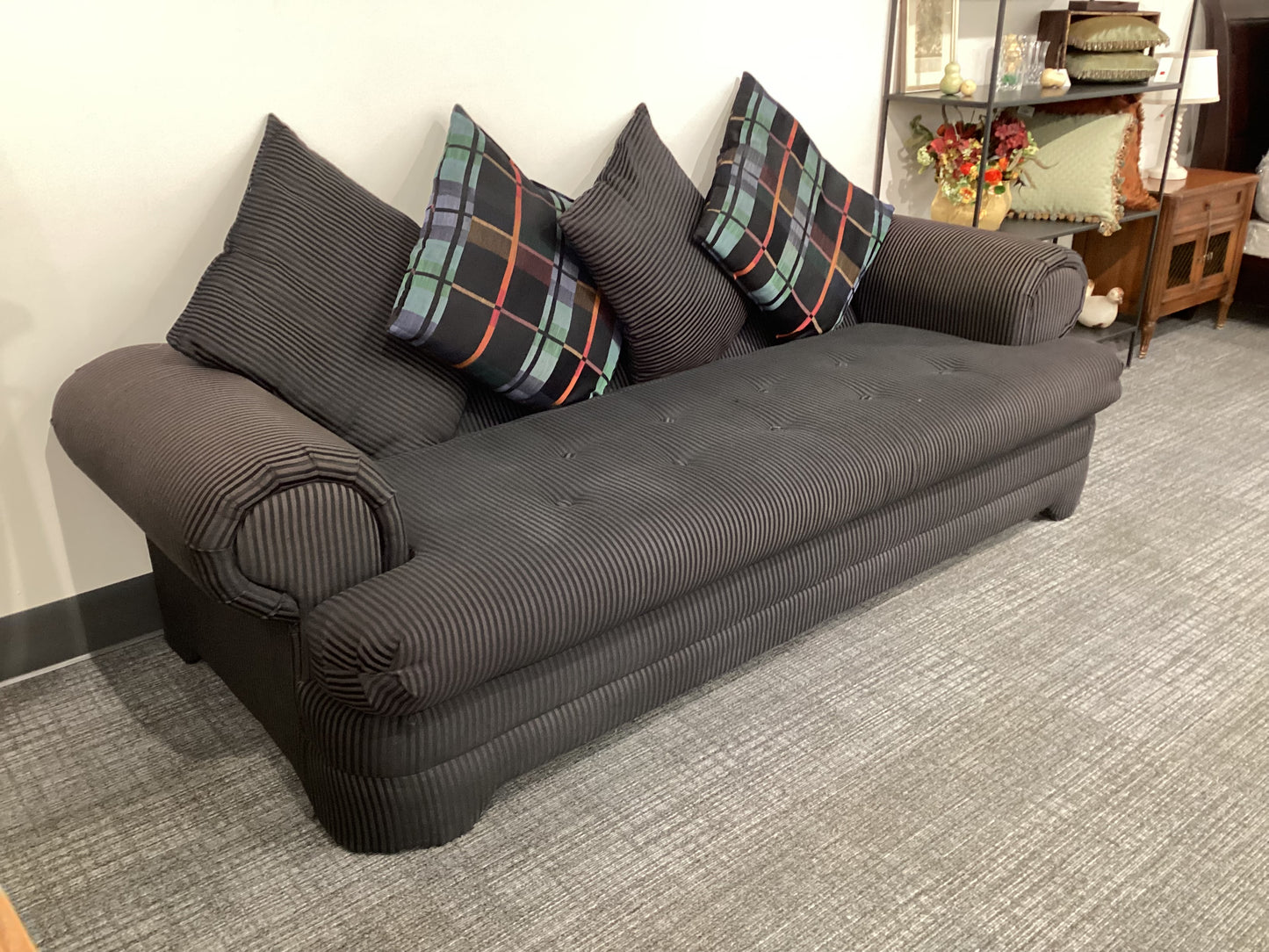 Tufted Black Sofa