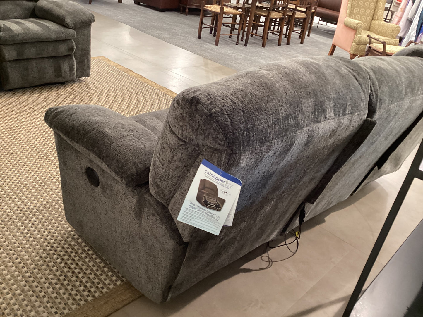 Pewter Dual Recliner Sofa by Catnapper