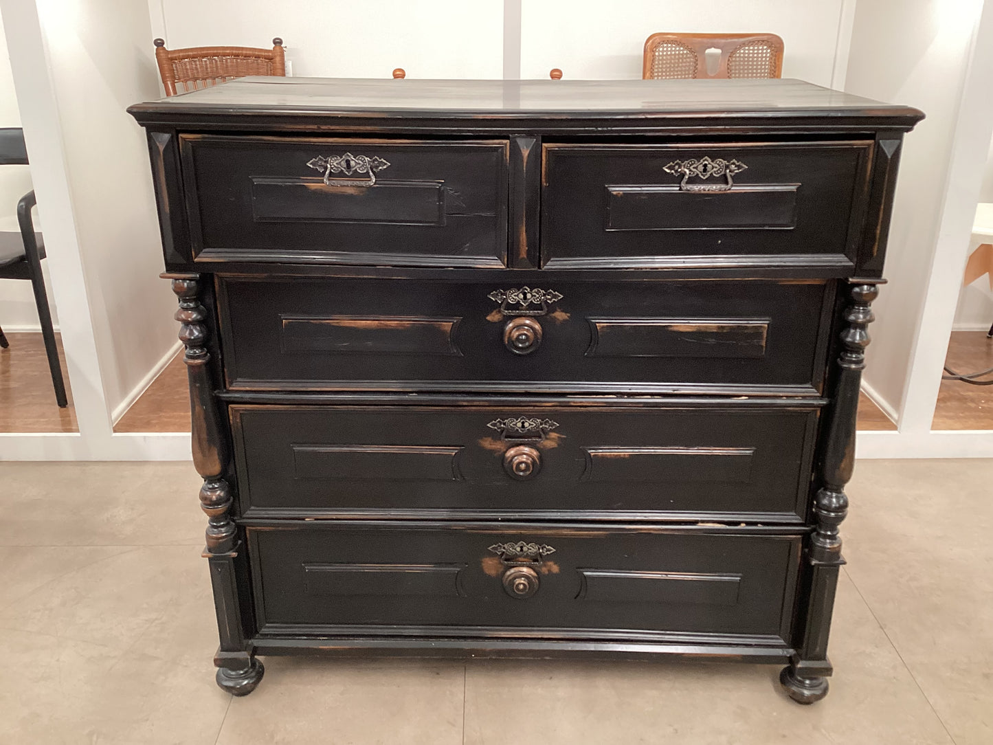 Rustic Black Dresser