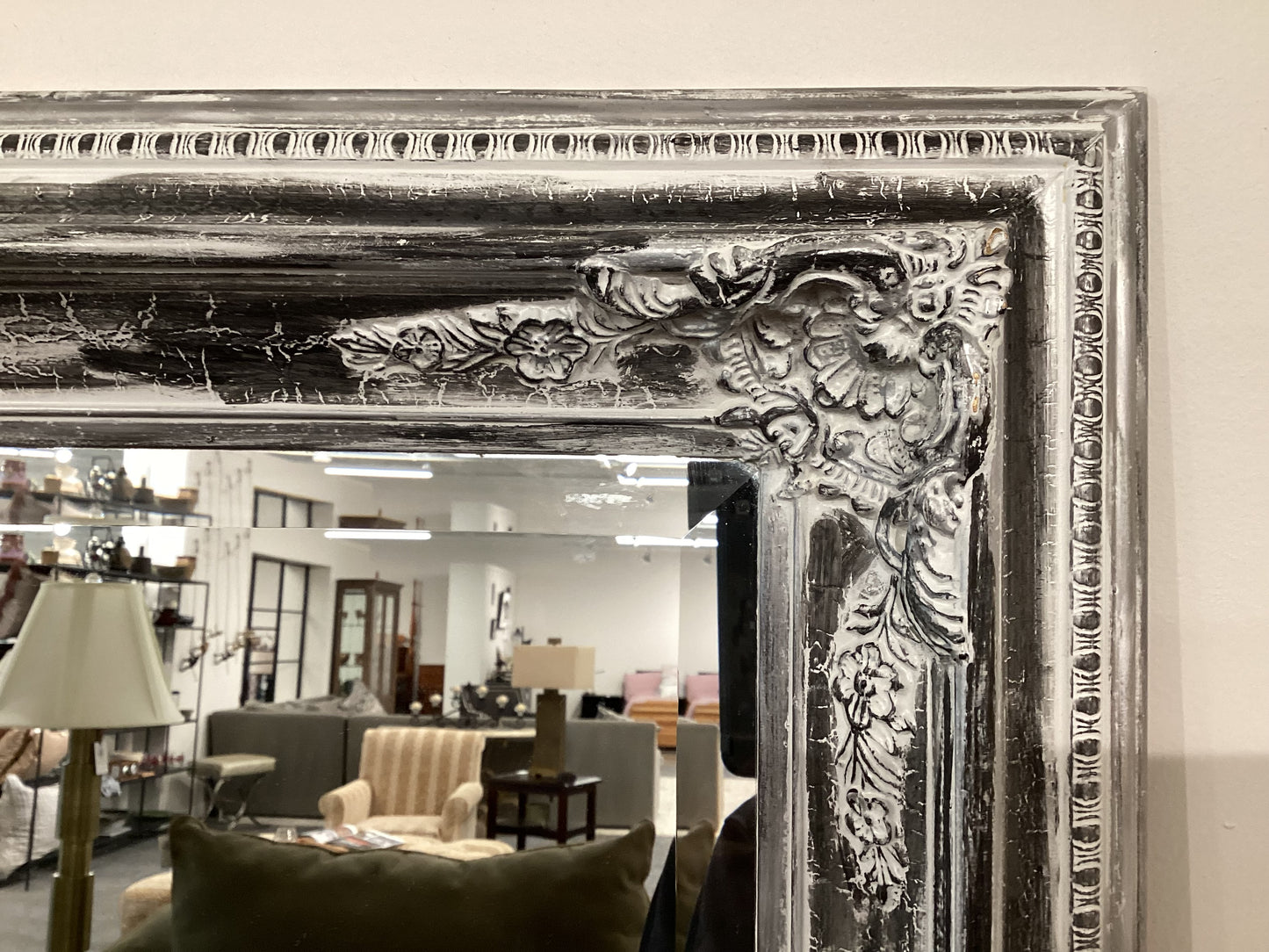 Distressed Beveled Mirror