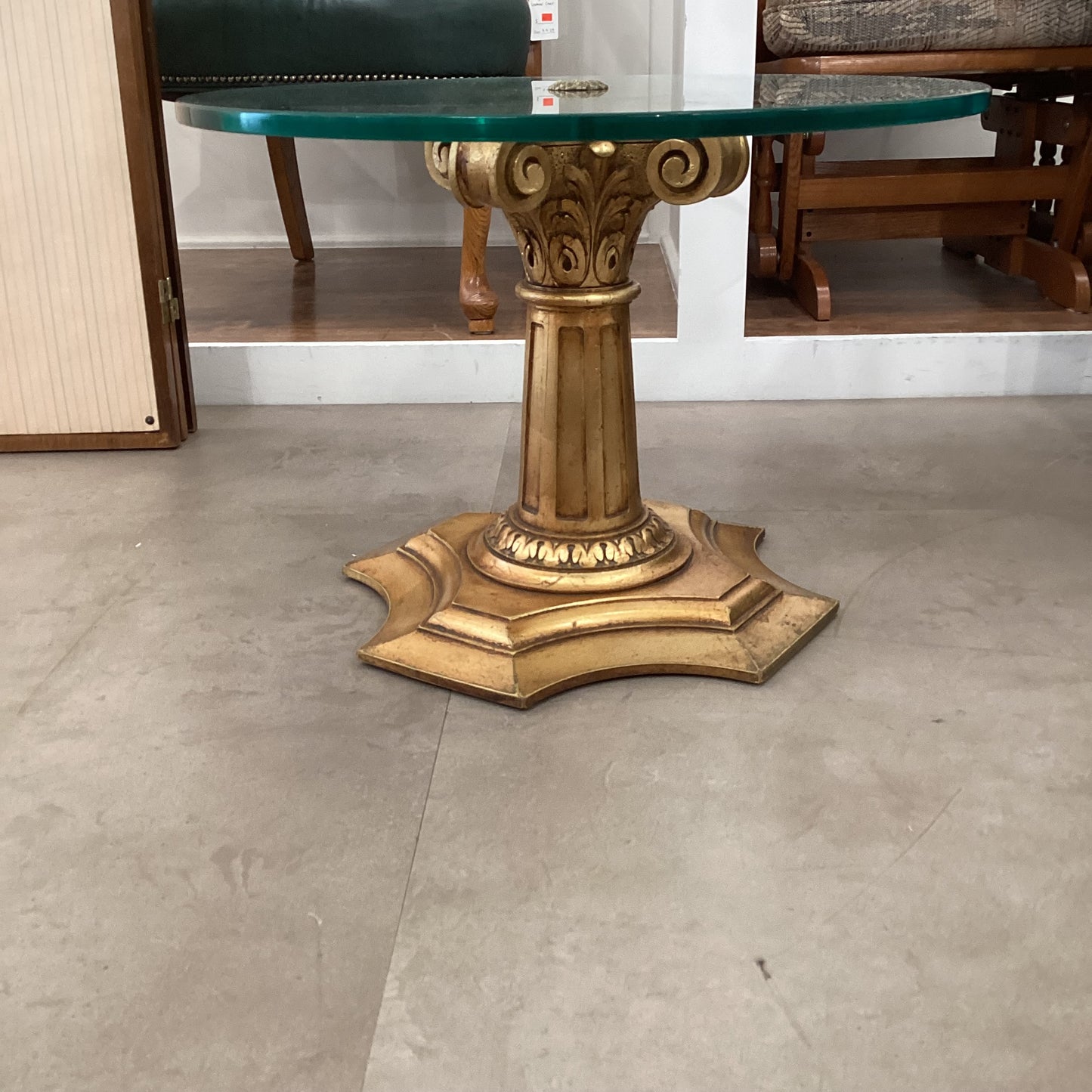 Small Brass End Table