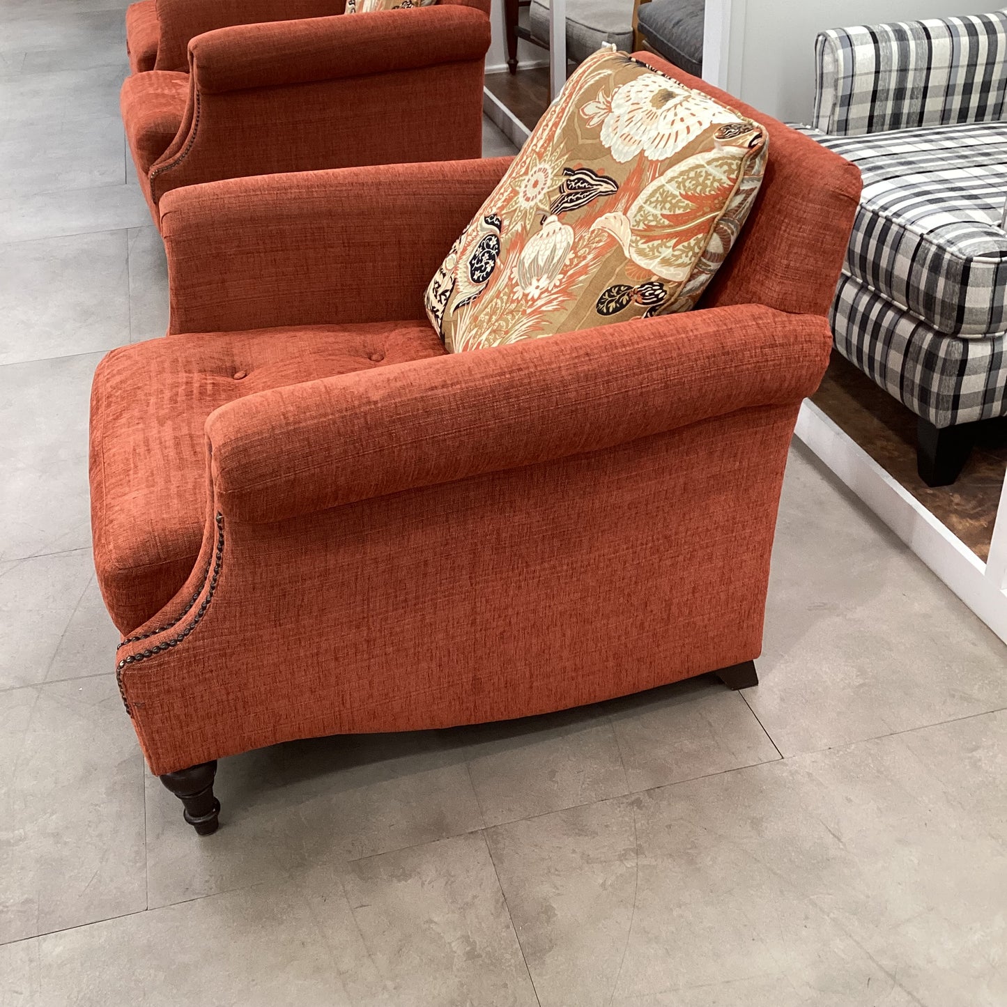 Comfy Burnt Orange Chair