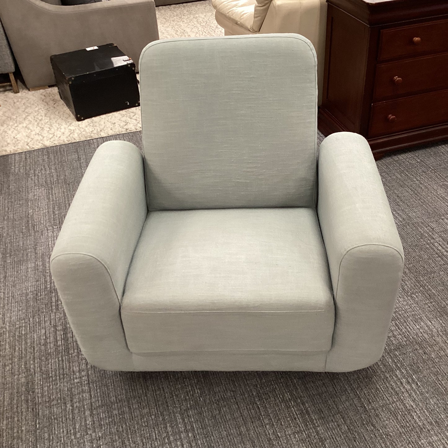 Seafoam Swivel Glider