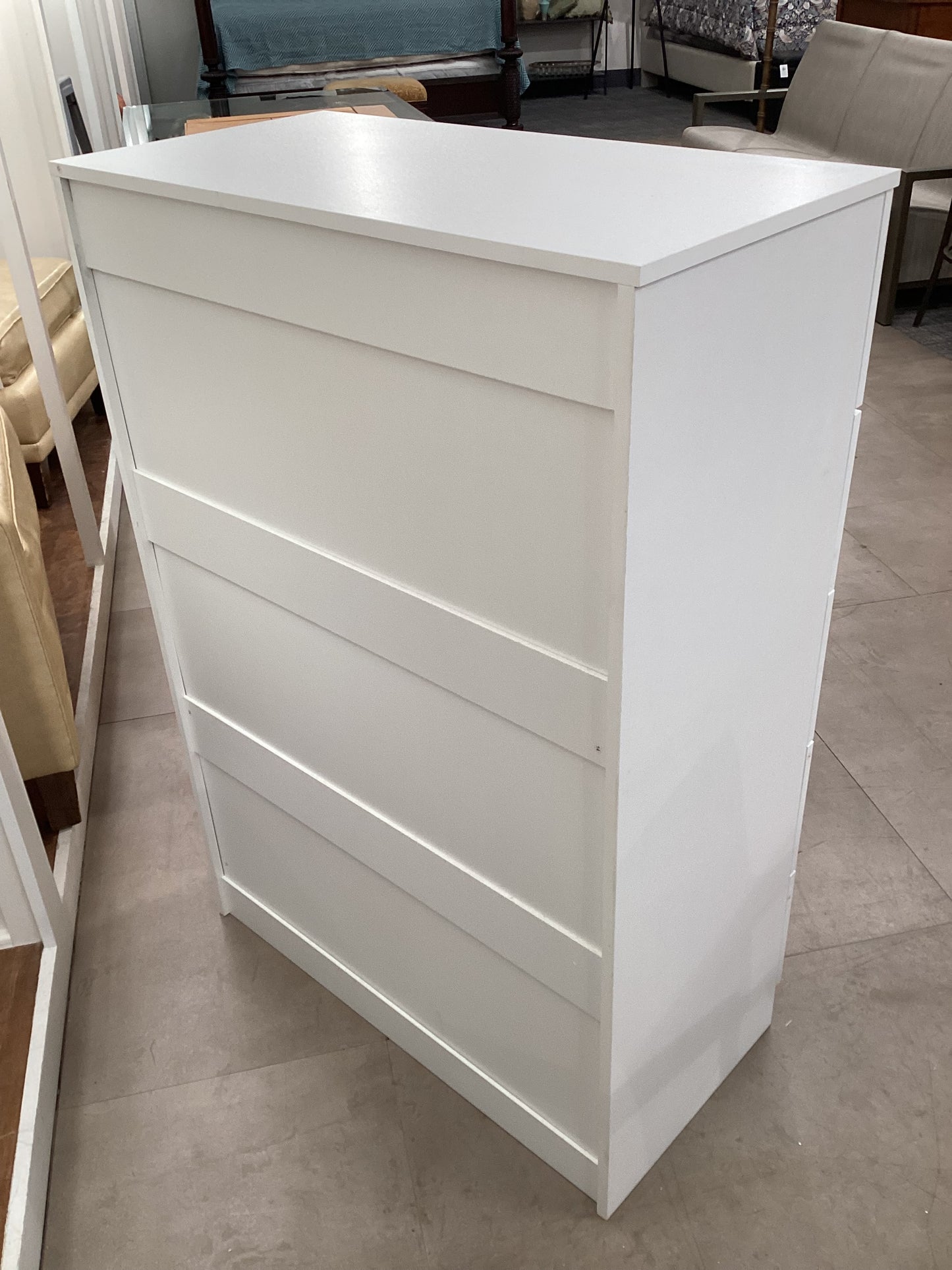 White Tallboy Dresser