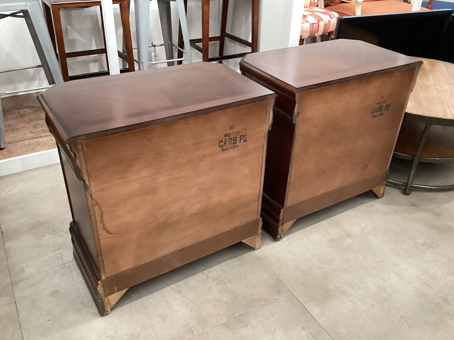 Burnished Cherry Nightstand Pair