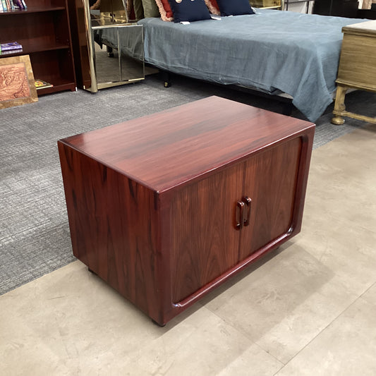 Mid Century Tambour Door Cabinet