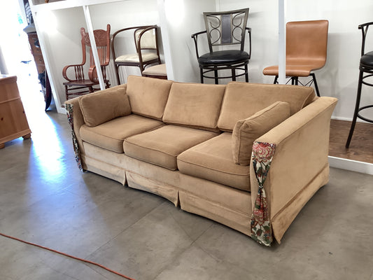 Khaki Corduroy Sleeper Sofa