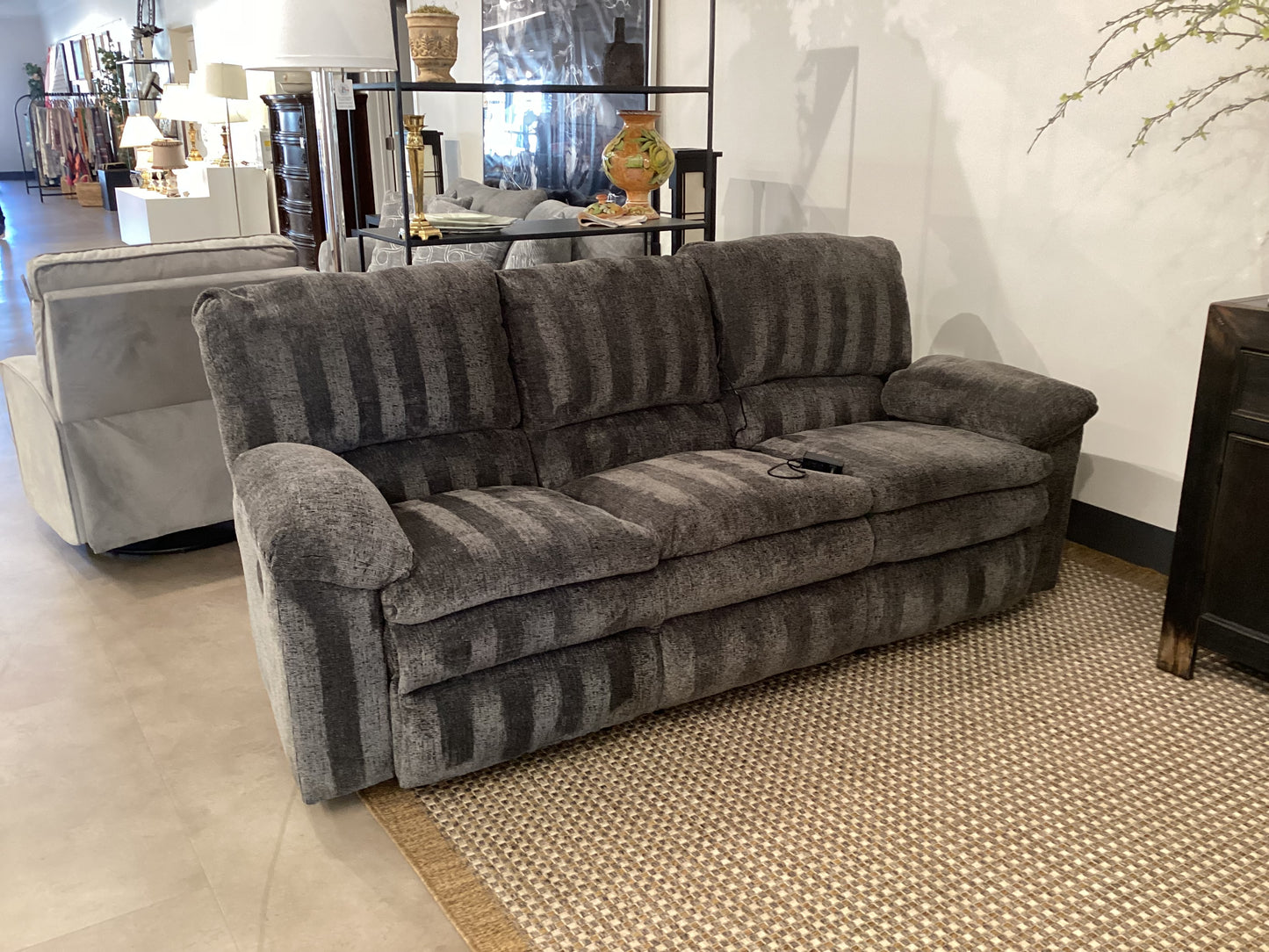 Pewter Dual Recliner Sofa by Catnapper