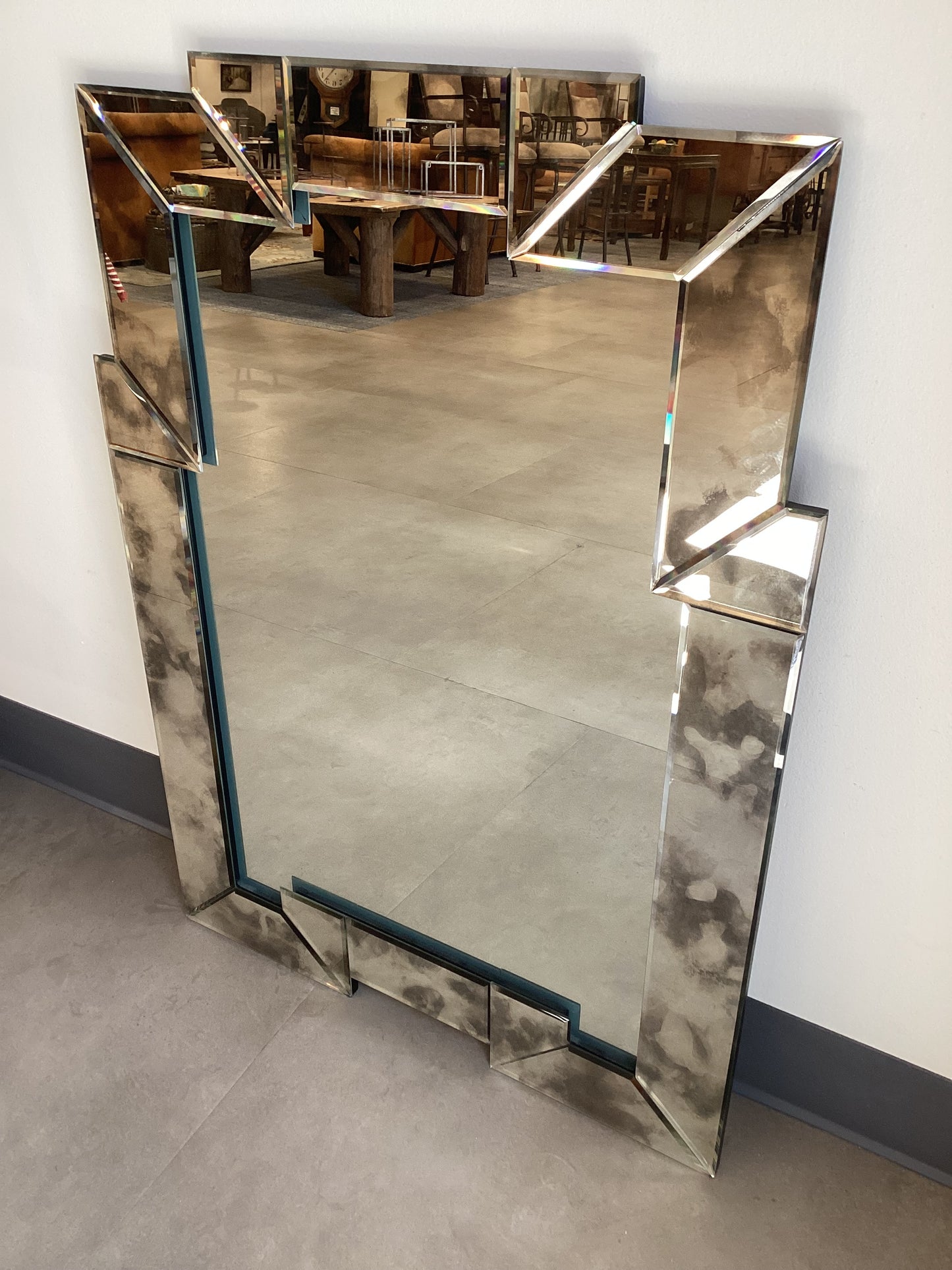 Unique Tiled Glass Mirror