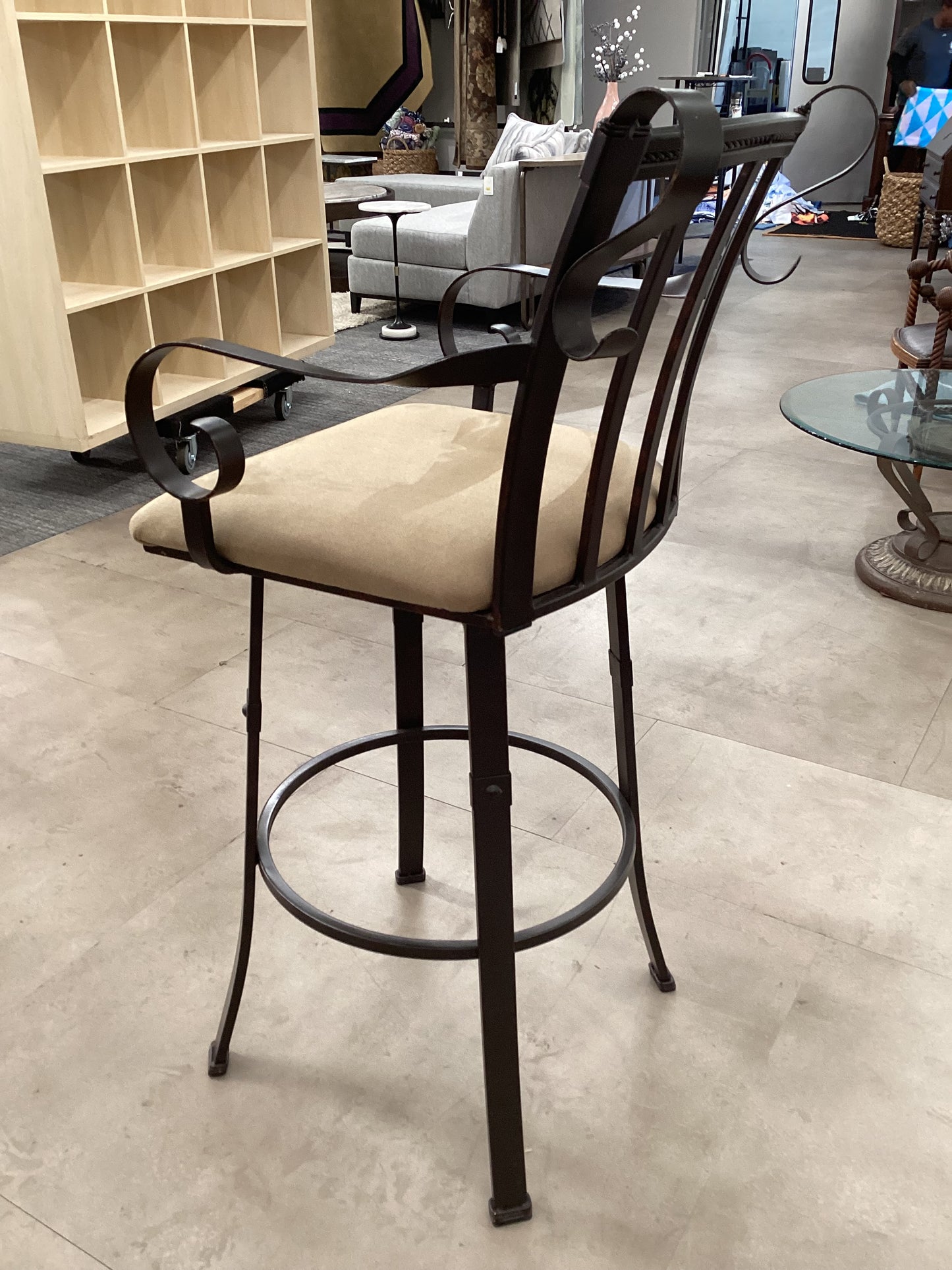 Metal Swivel Barstool