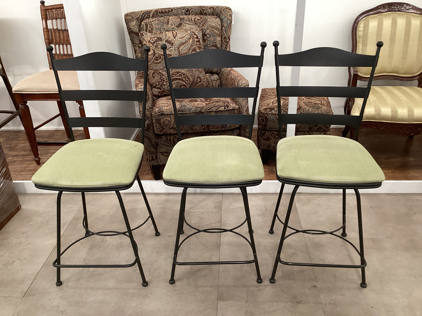 Iron Swivel Stools